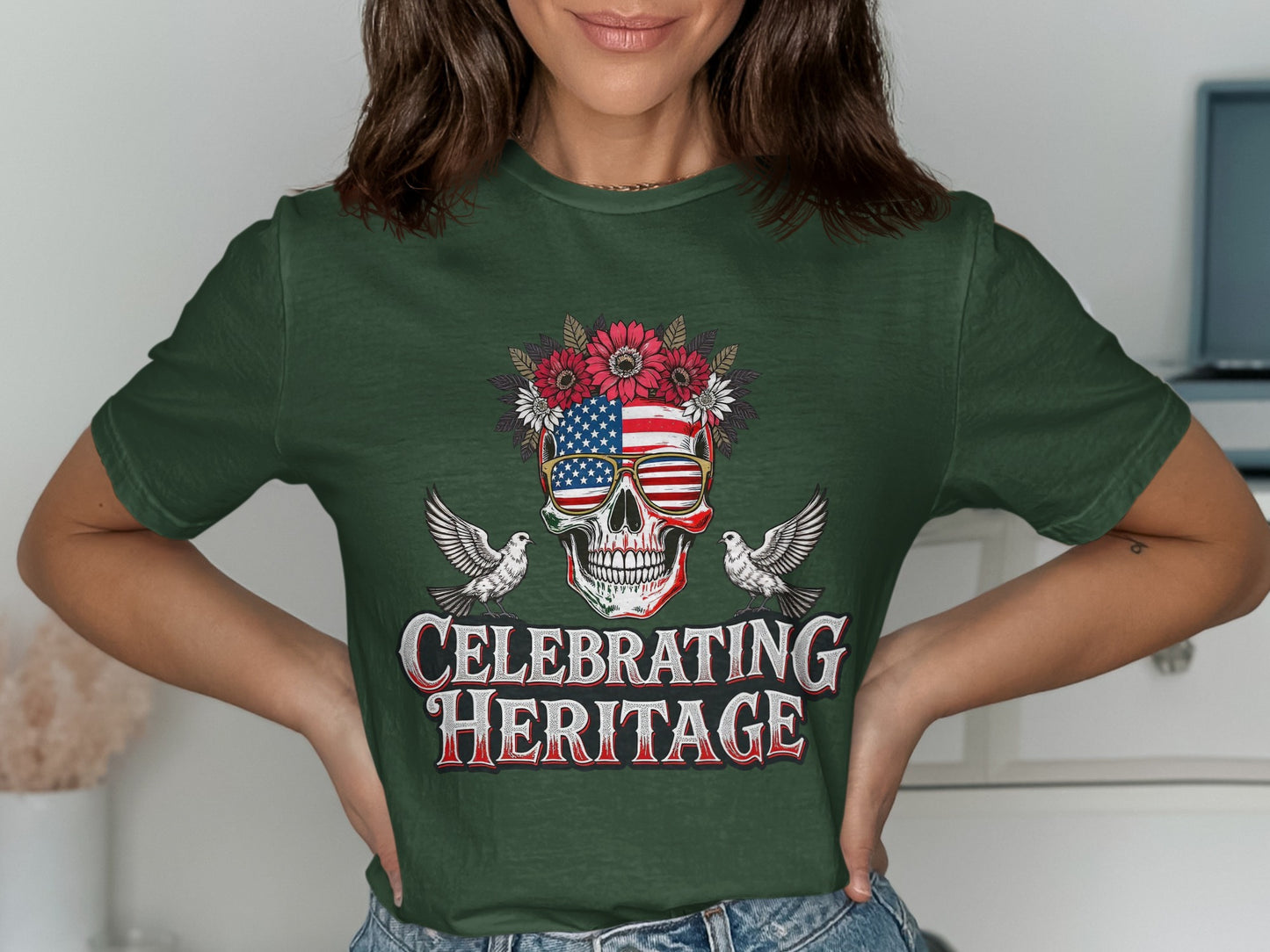 Celebrating Heritage Graphic Skull T-Shirt product