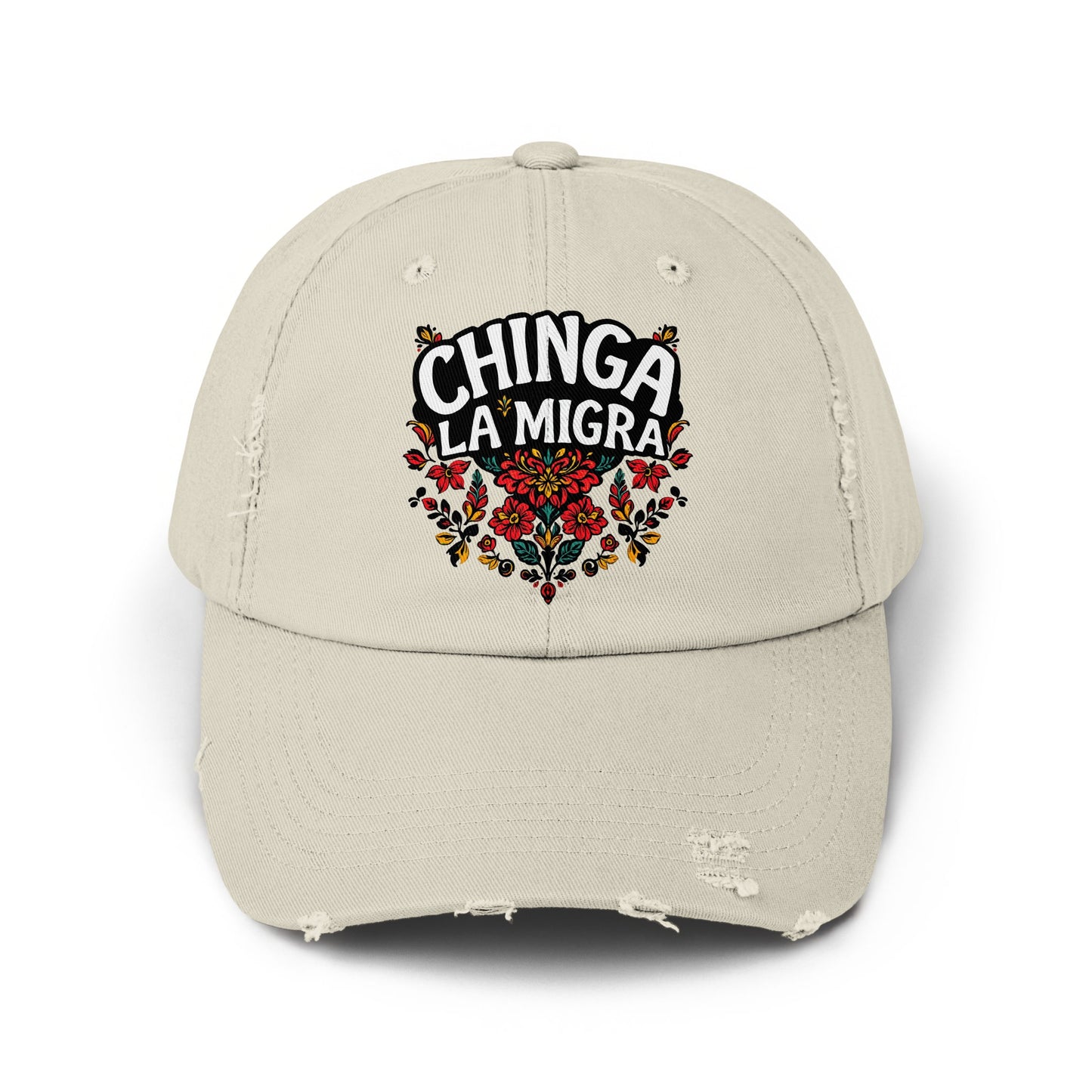 Chinga La Migra Embroidered Adjustable Baseball Hat product