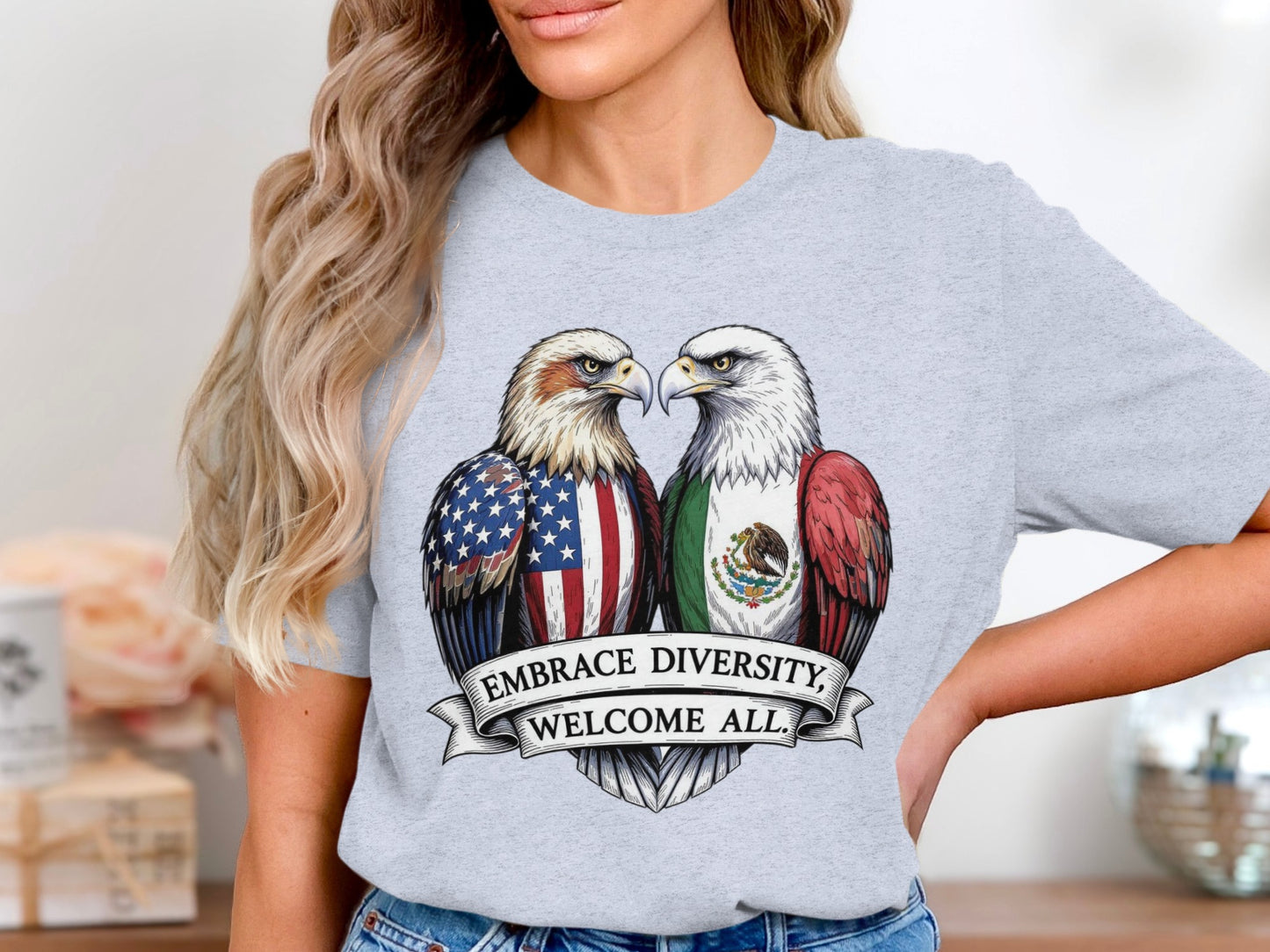 Embrace Diversity Welcome All Graphic T-Shirt product