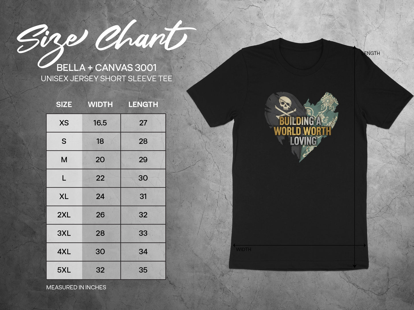 Building a World Worth Loving Short Sleeve Tee