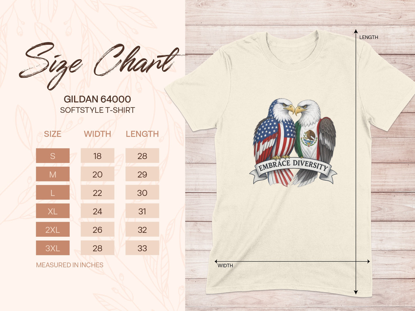 Embrace Diversity Bald Eagles Graphic T-shirt product