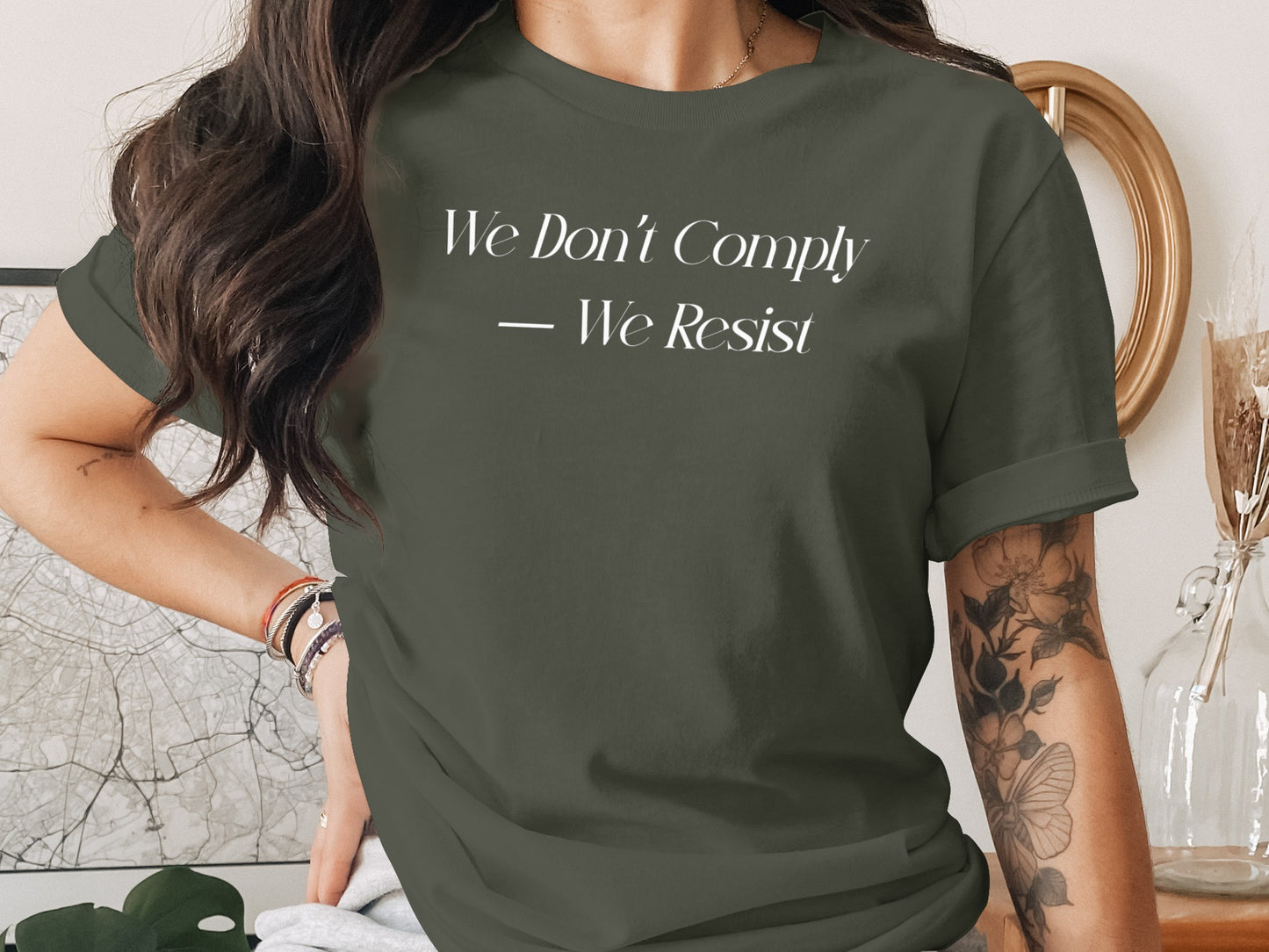 We Don't Comply We Resist Graphic T-shirt product