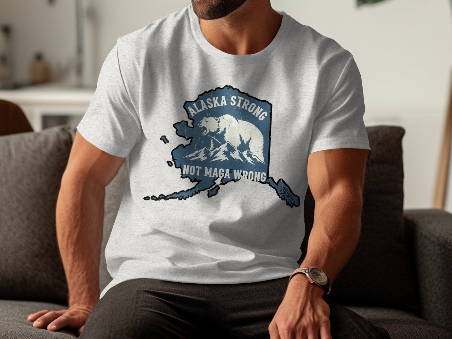 Alaska Strong Not Maga Wrong Graphic T-shirt product type