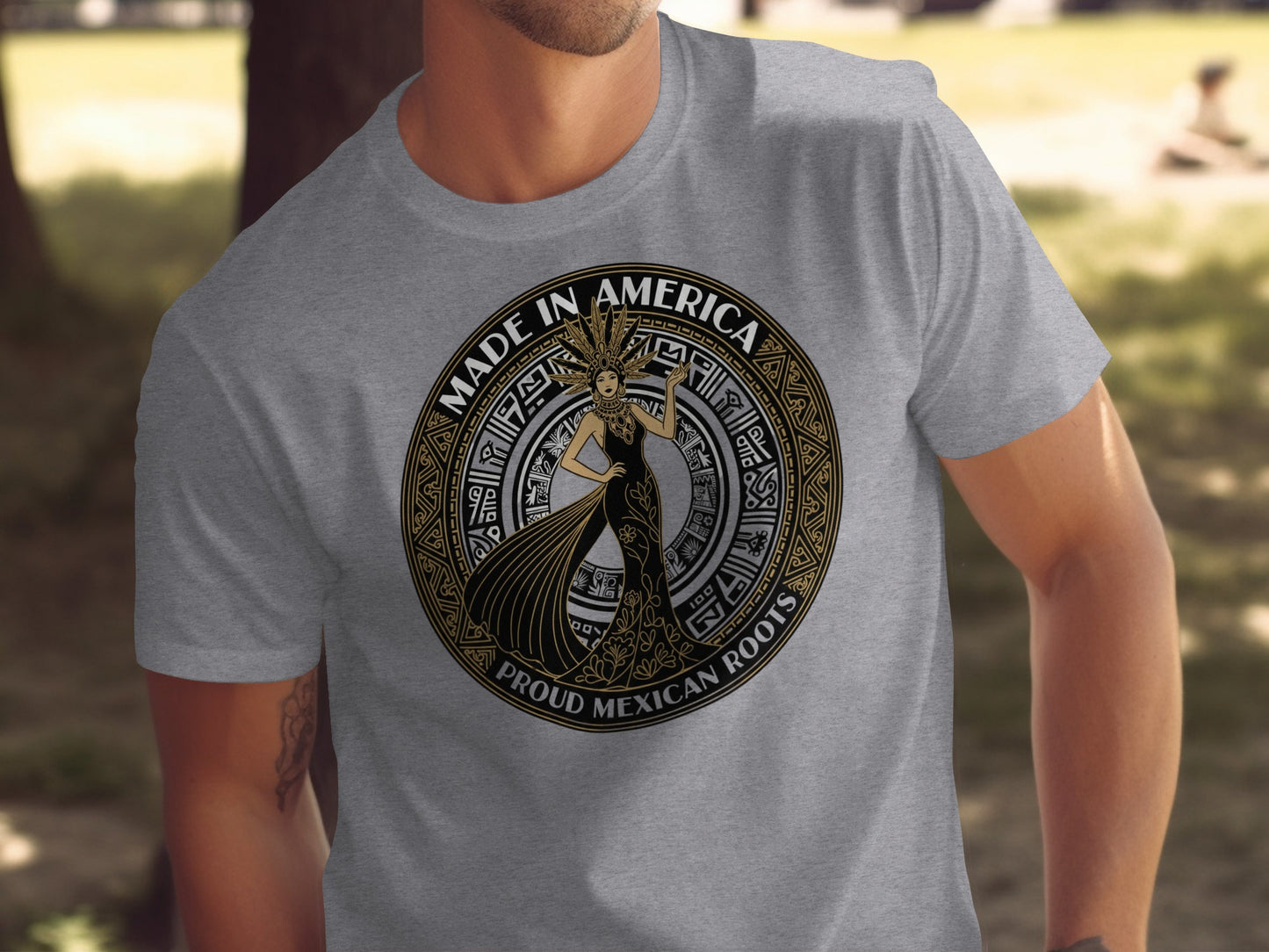 Made in America Proud Mexican Roots graphic tee product