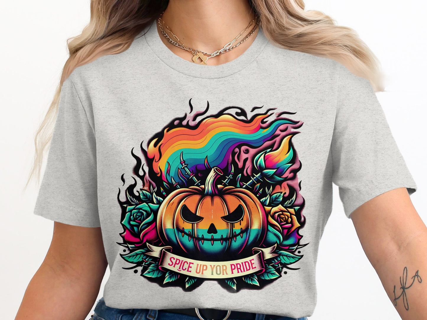 Spice Up Yor Pride Halloween Pumpkin T-Shirt product type