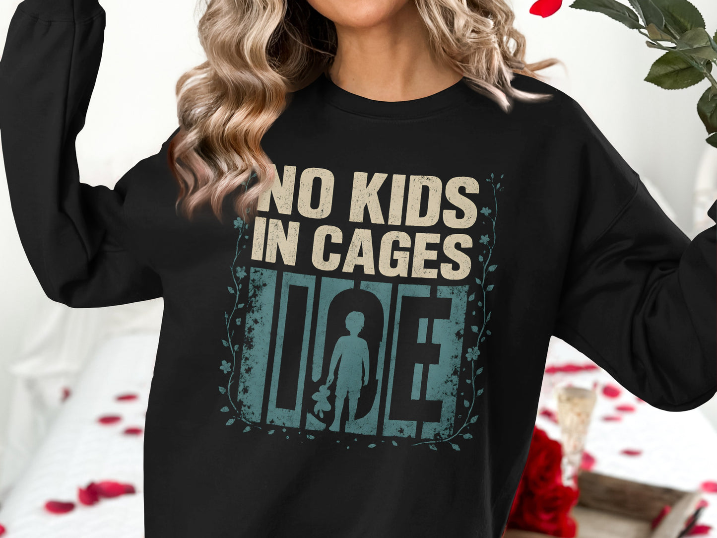 No Kids In Cages Long Sleeve Shirt product