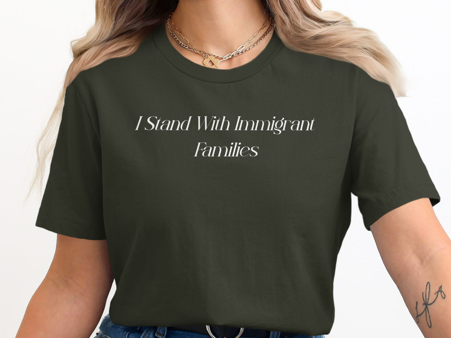 I Stand With Immigrant Families Statement T-shirt