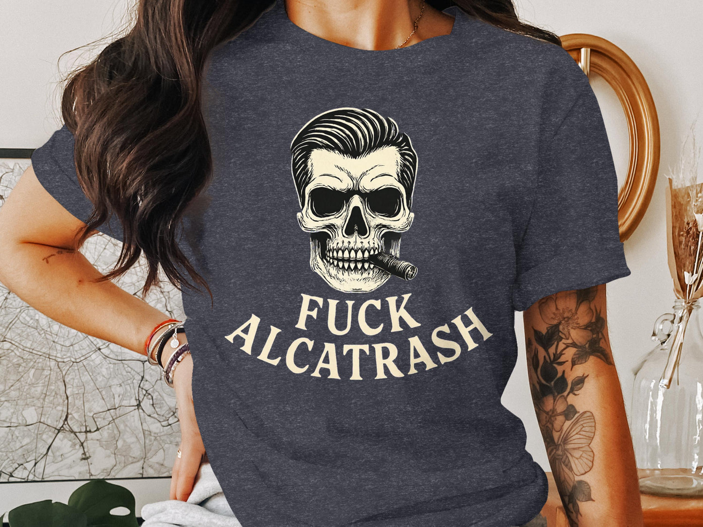 Fuck Alcatrash Skull Graphic T-Shirt product type