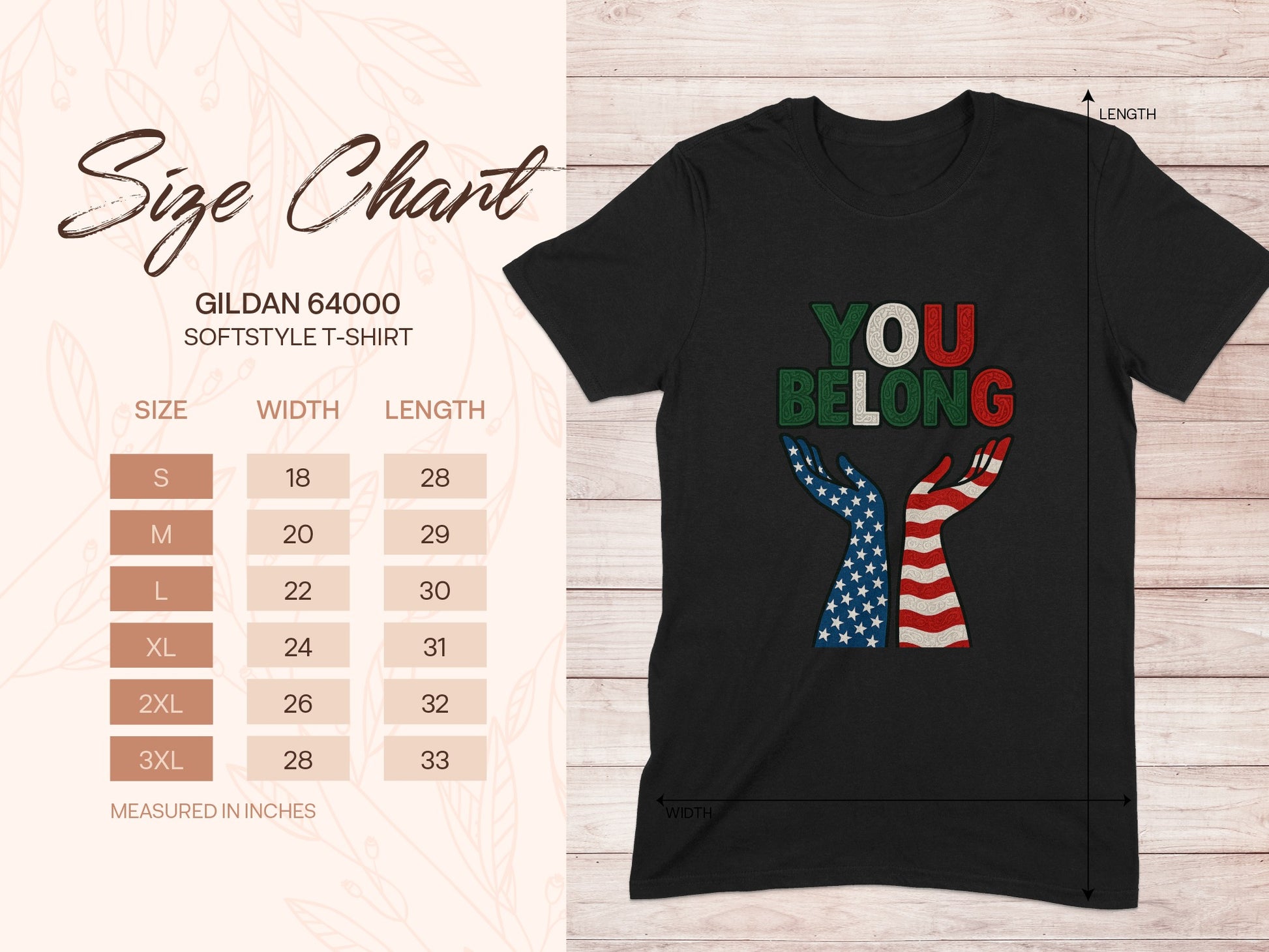 You Belong Printed Design T-shirt product type