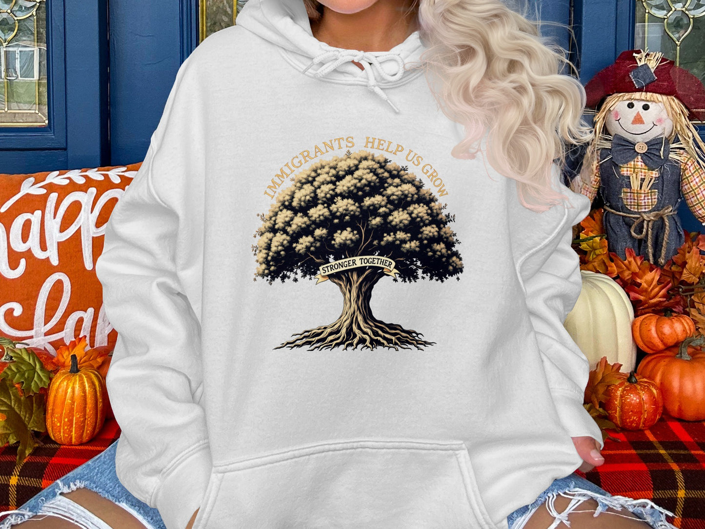 Immigrants Help Us Grow Stronger Together Hoodie product