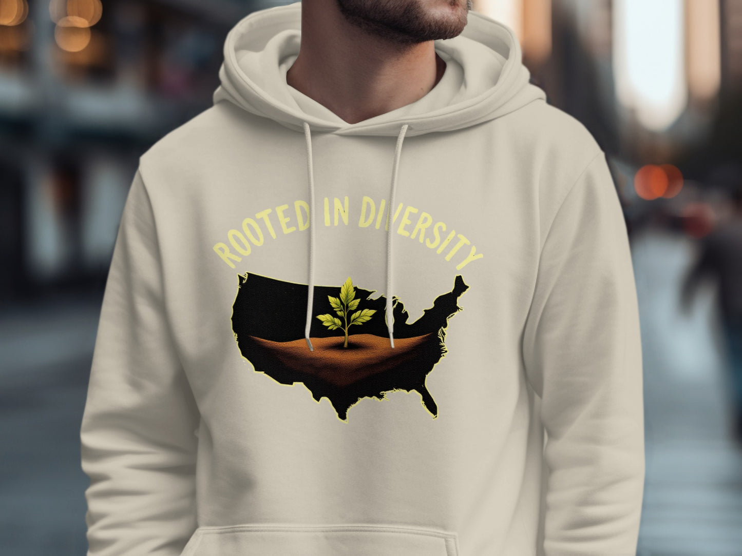 Rooted in Diversity USA Map Graphic Hoodie product type