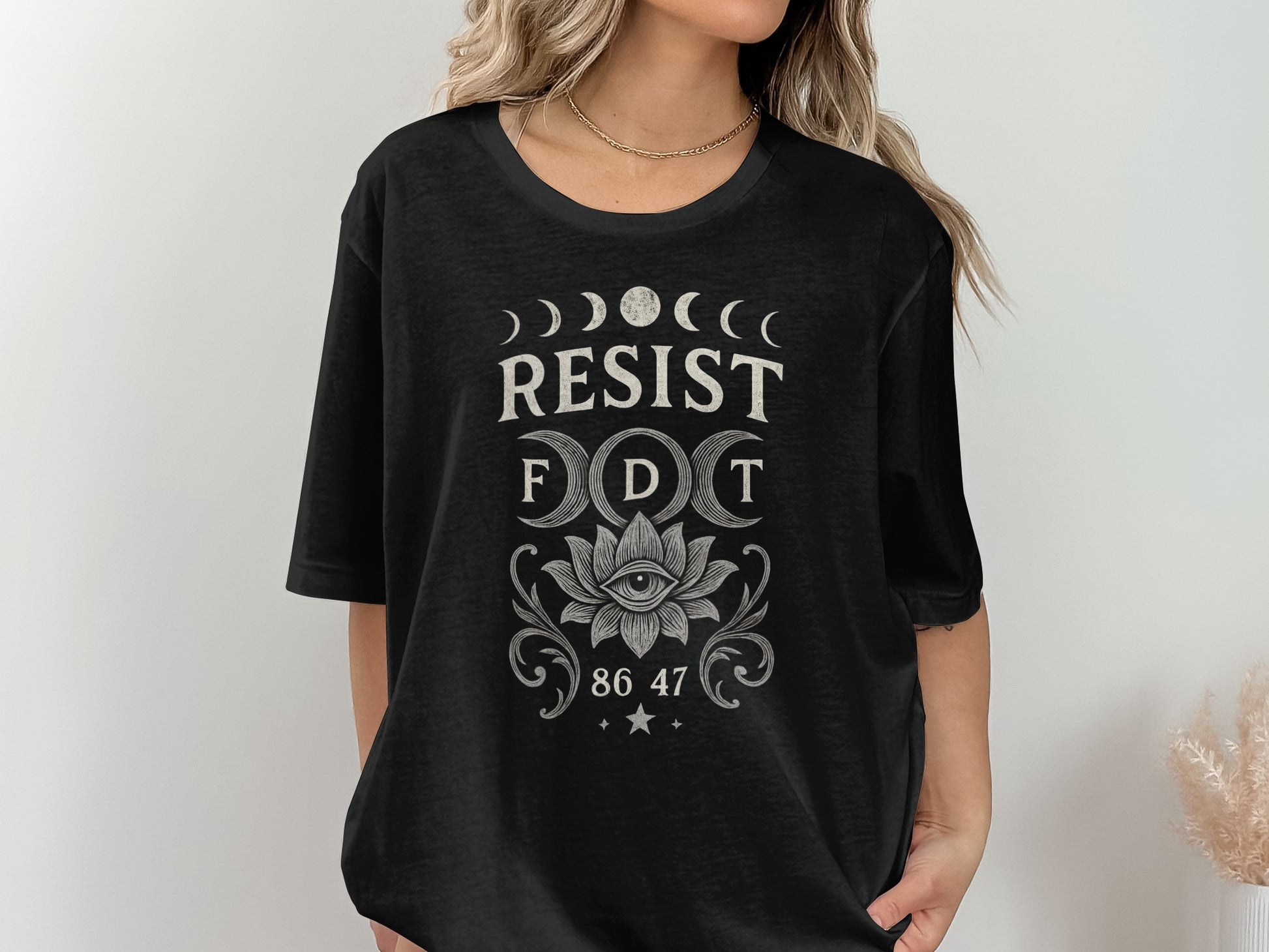 Resist FDT Eye Moon Stars Printed T-shirt product type