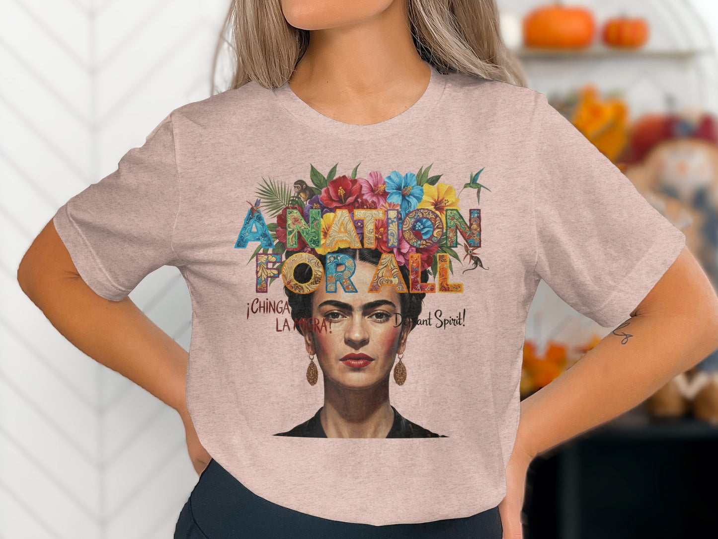 A Nation For All Artwork Frida Kahlo Graphic Shirt product type