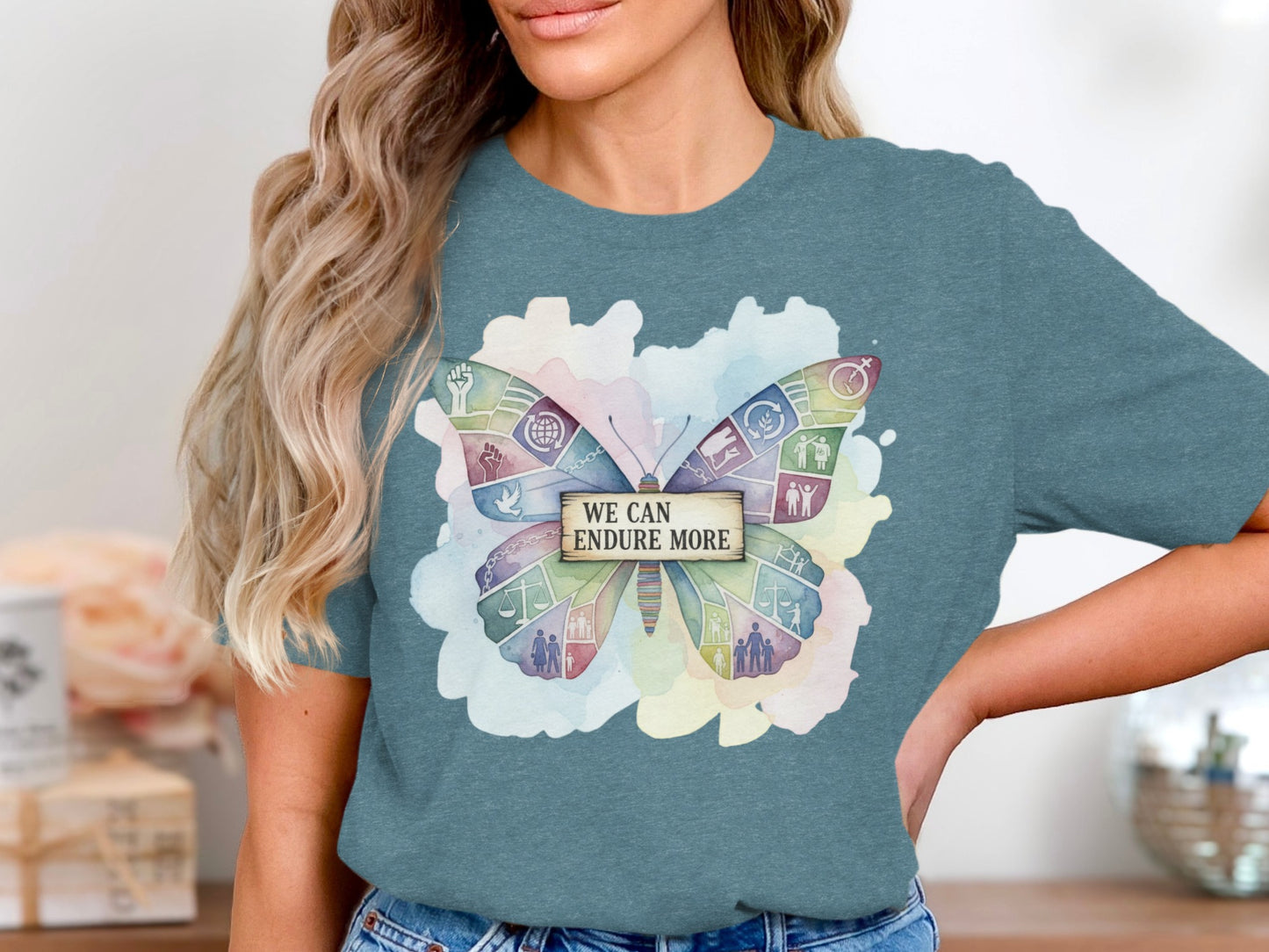Motivational Butterfly We Can Endure More T-Shirt product