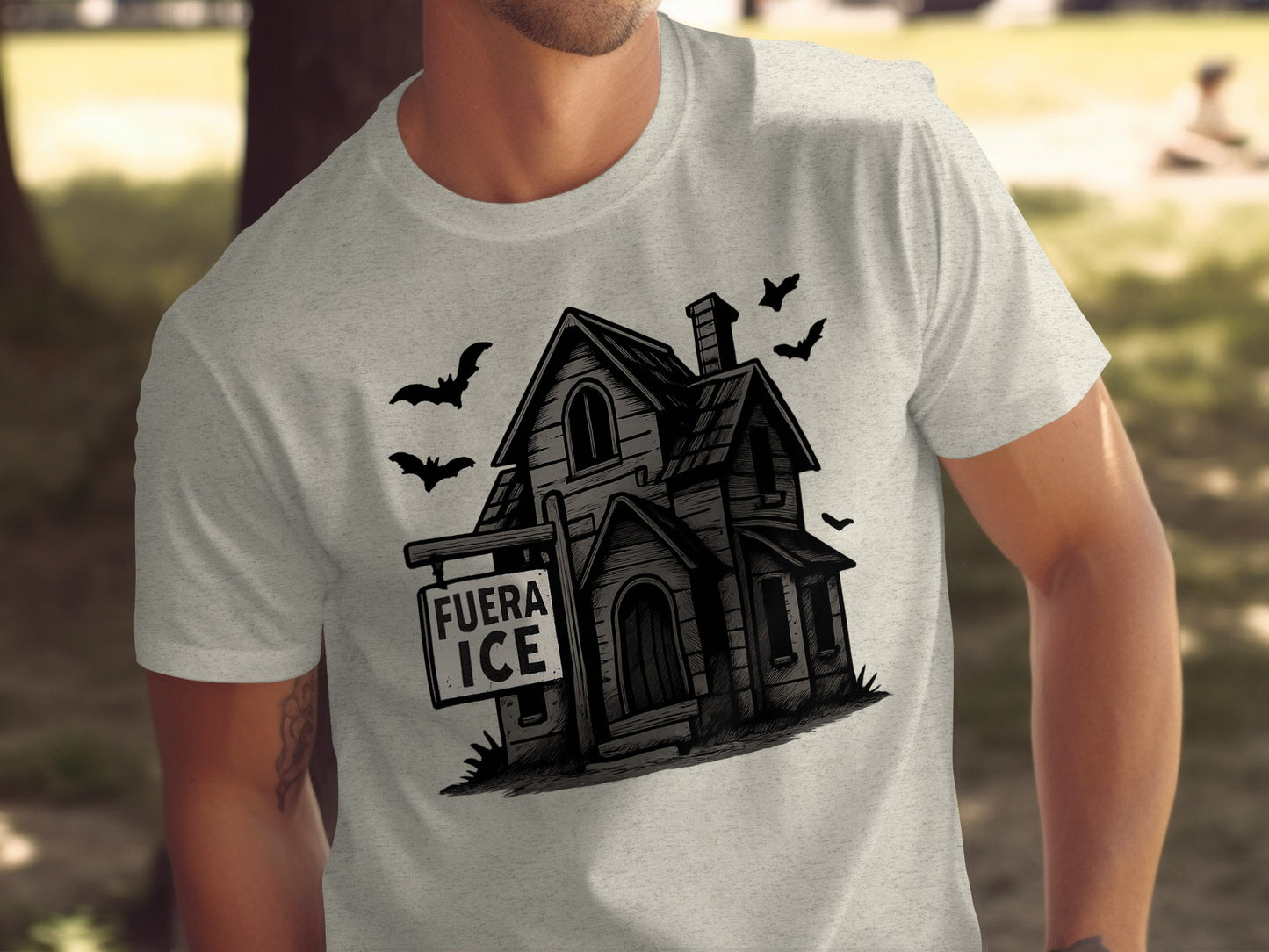 Haunted House Fuera Ice Halloween Graphic T-Shirt product