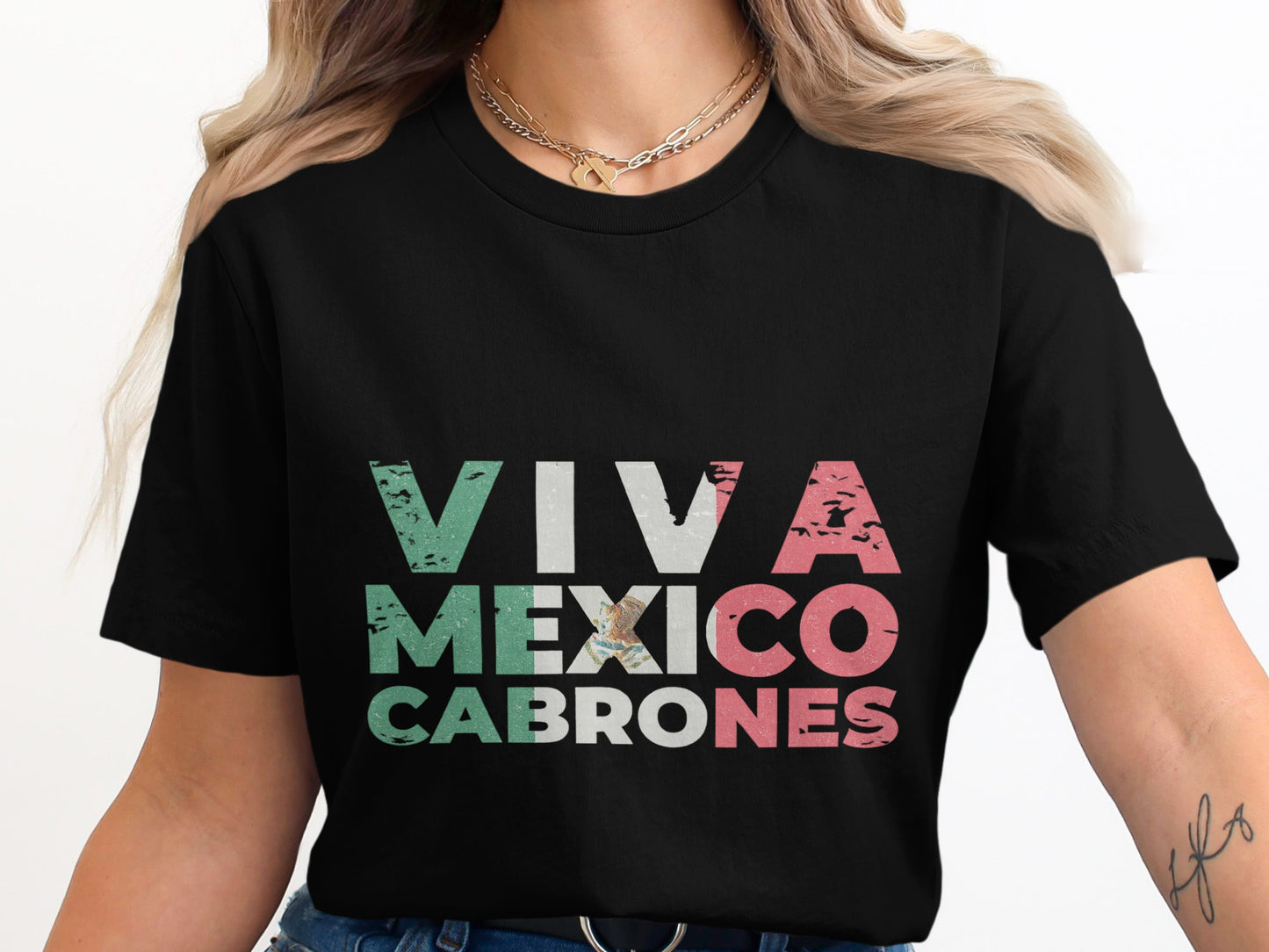Viva Mexico Cabrones Graphic T-shirt product