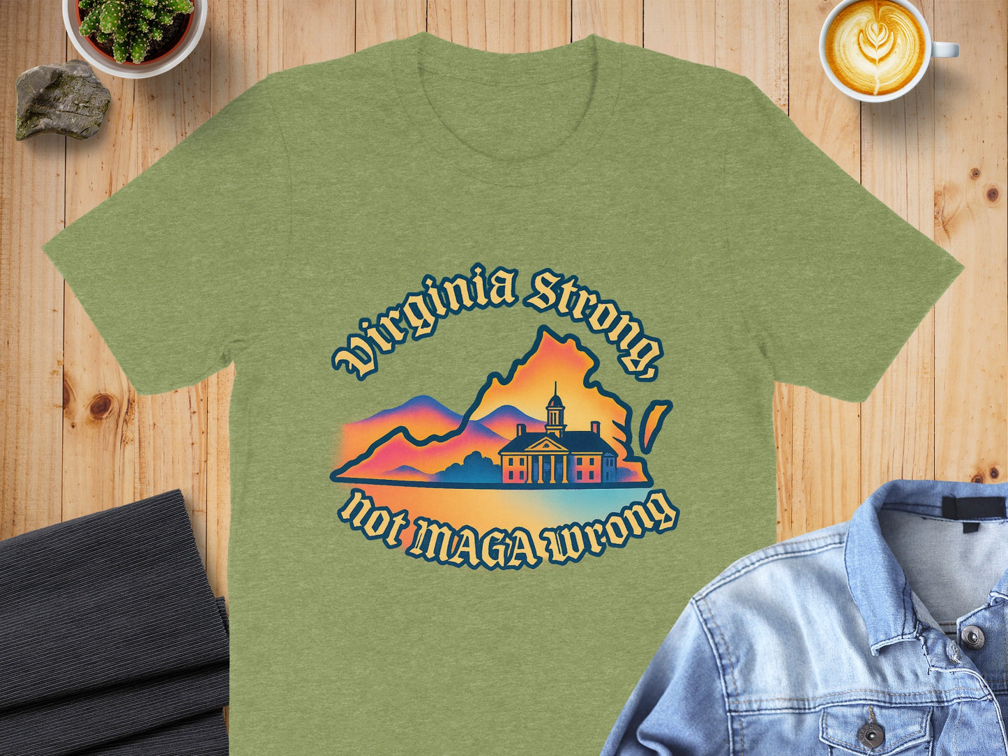 Virginia Strong Not MAGA Wrong Shirt product type