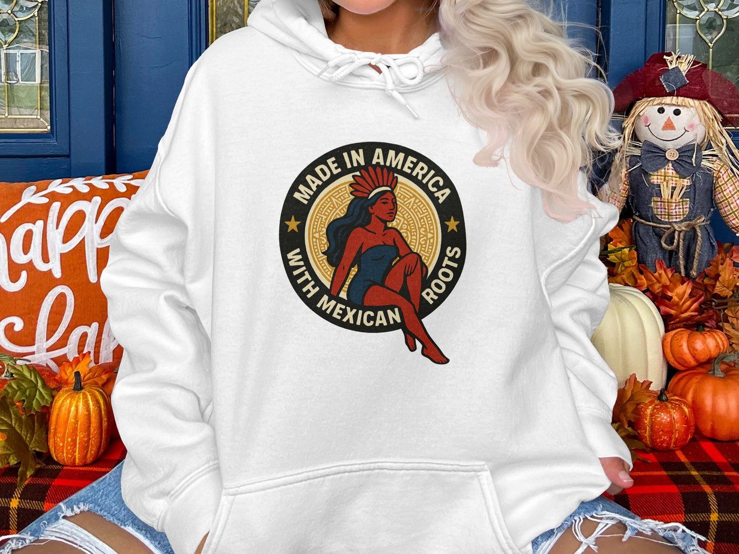 Made in America with Mexican Roots hoodie product type