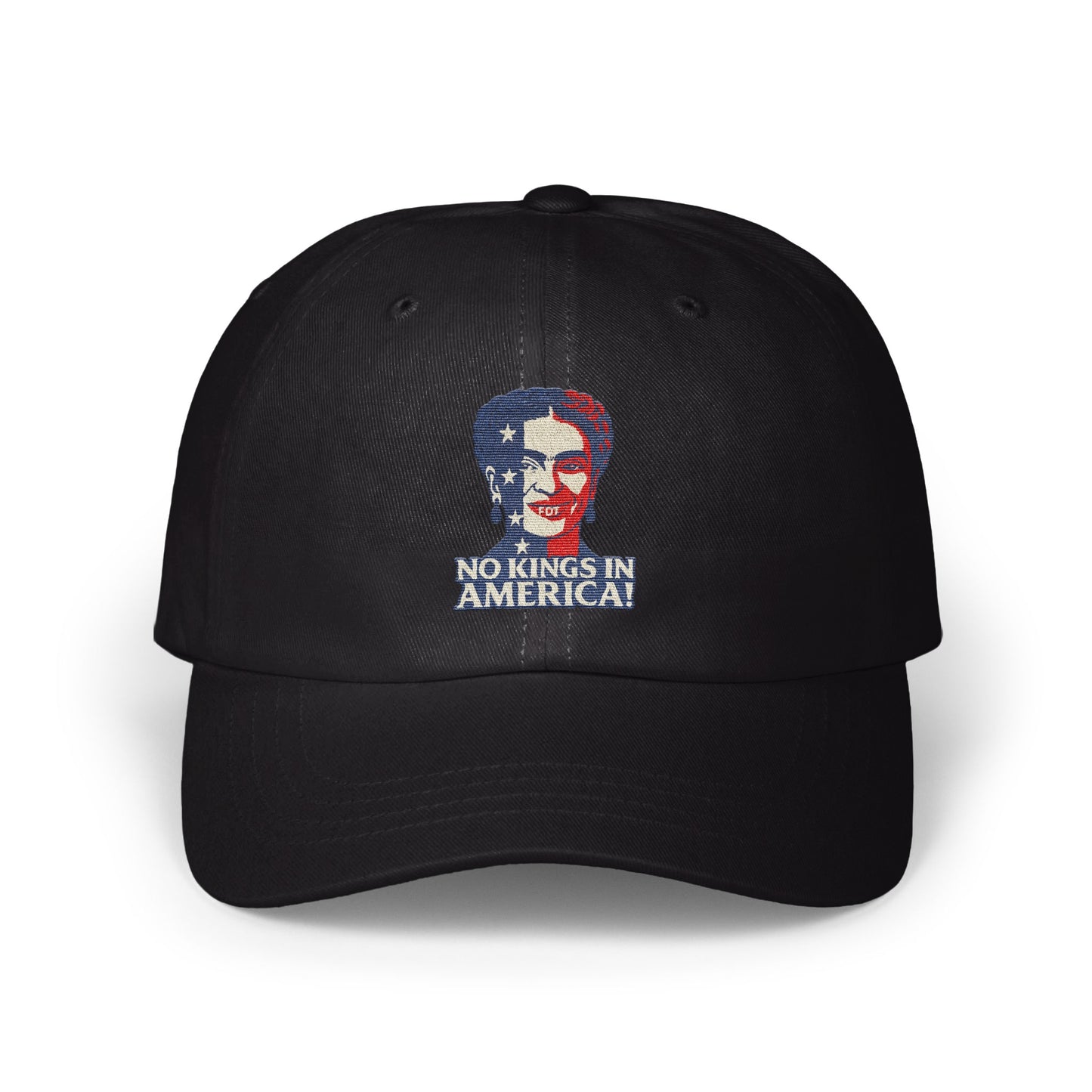 No Kings In America Logo Black Baseball Cap product