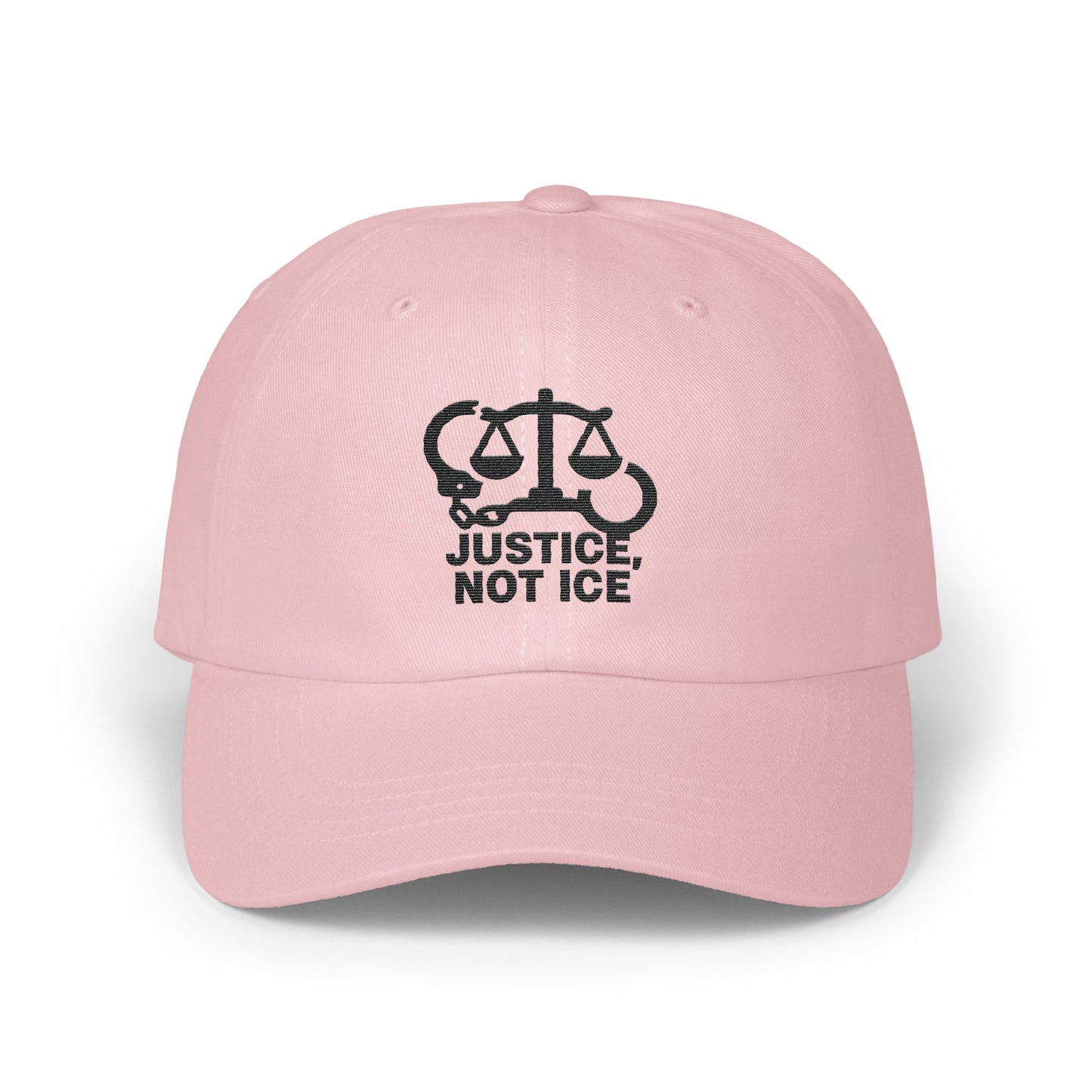 Justice Not Ice Graphic Pink Cap product