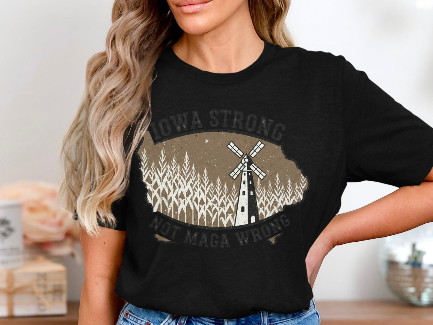 Iowa Strong Not Maga Wrong T-shirt product