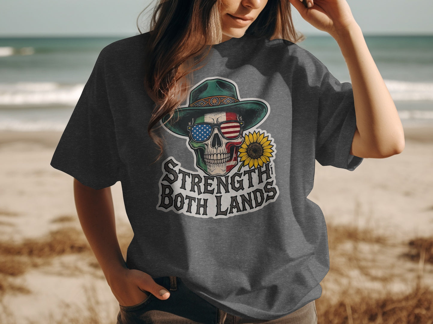 Strength Both Lands Graphic Tee Shirt product
