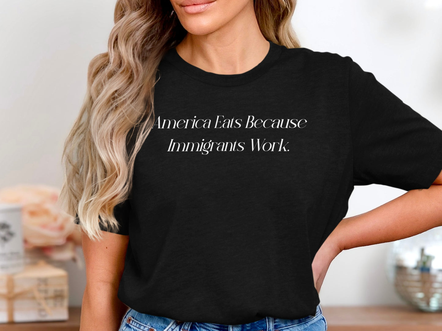 America Eats Because Immigrants Work shirt product