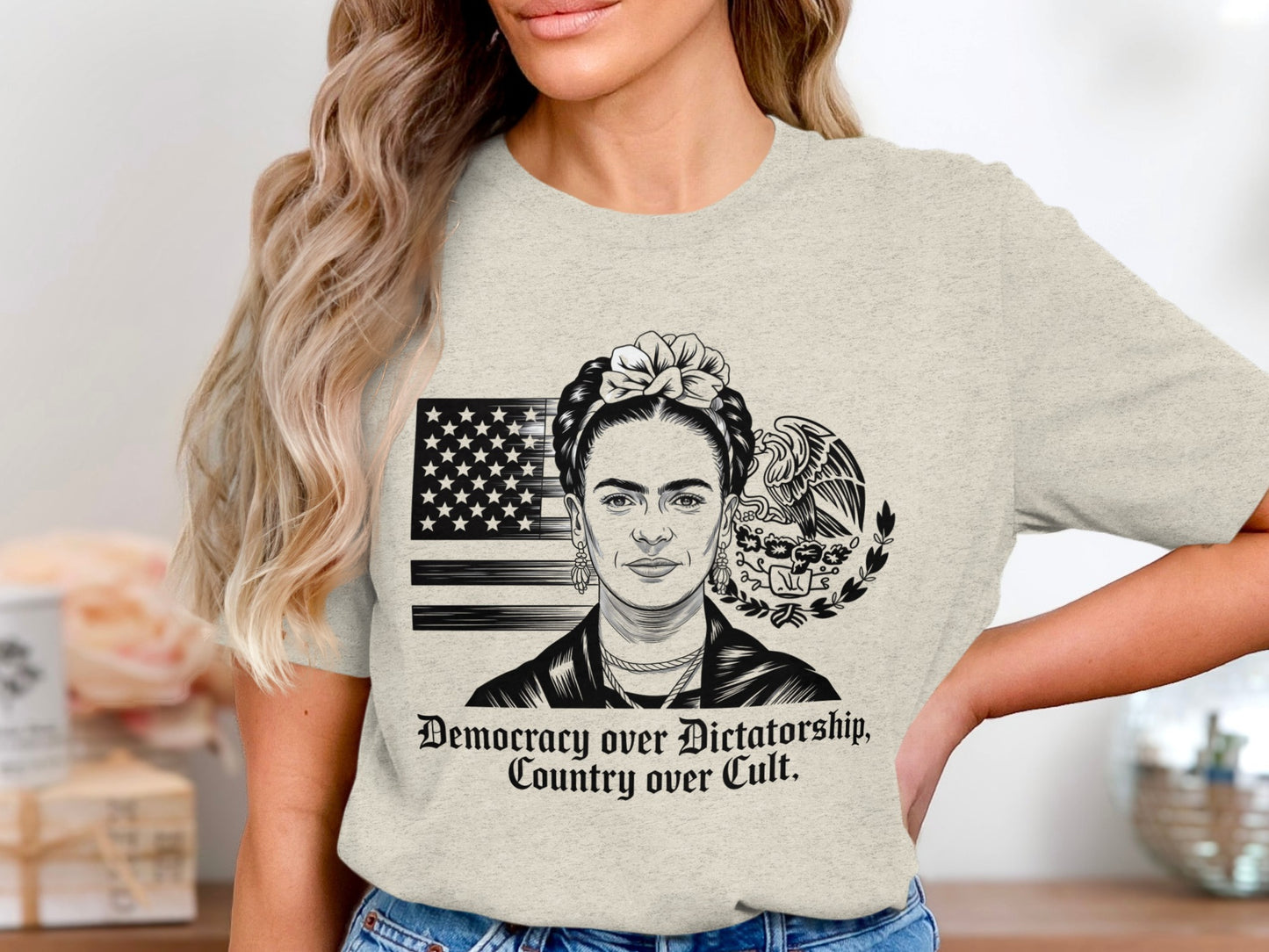 Democracy over Dictatorship Graphic T-Shirt product