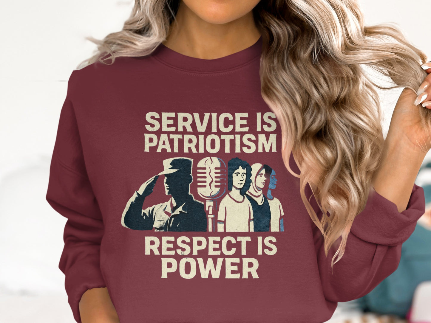 Service Is Patriotism Respect Is Power product type