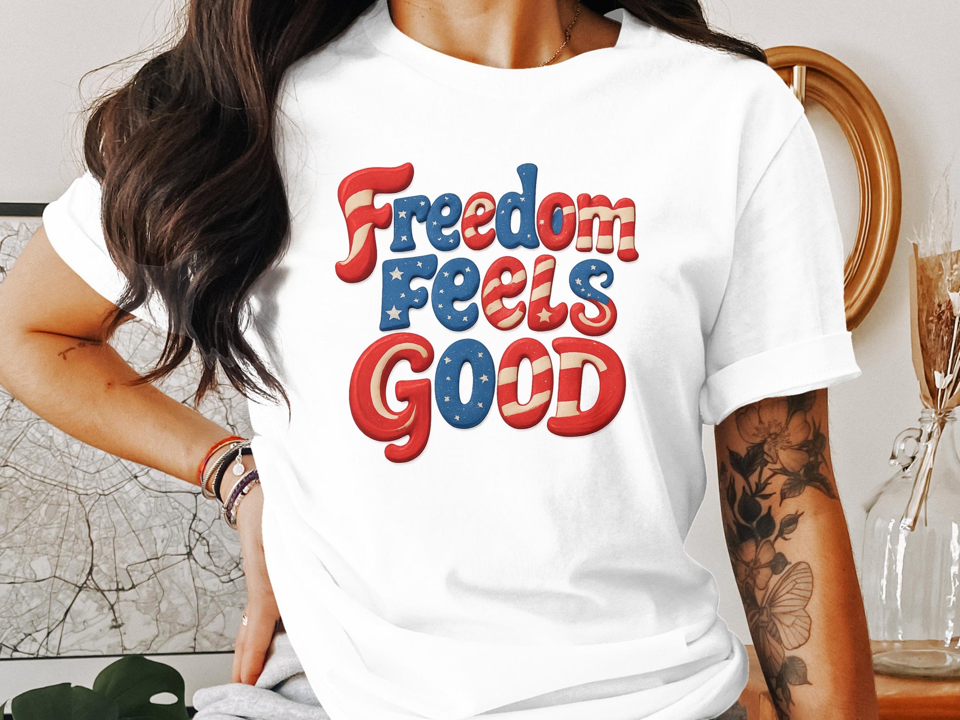 Freedom Feels Good Graphic T-shirt product type