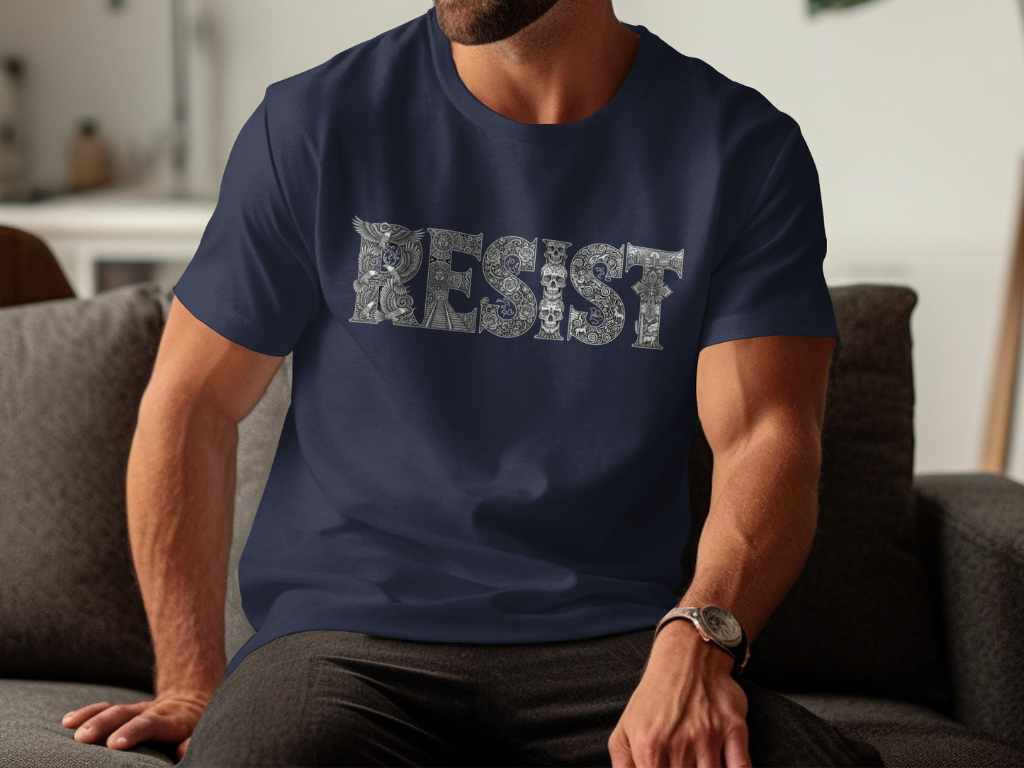 Resist Graphic Print Short Sleeve T-shirt product type