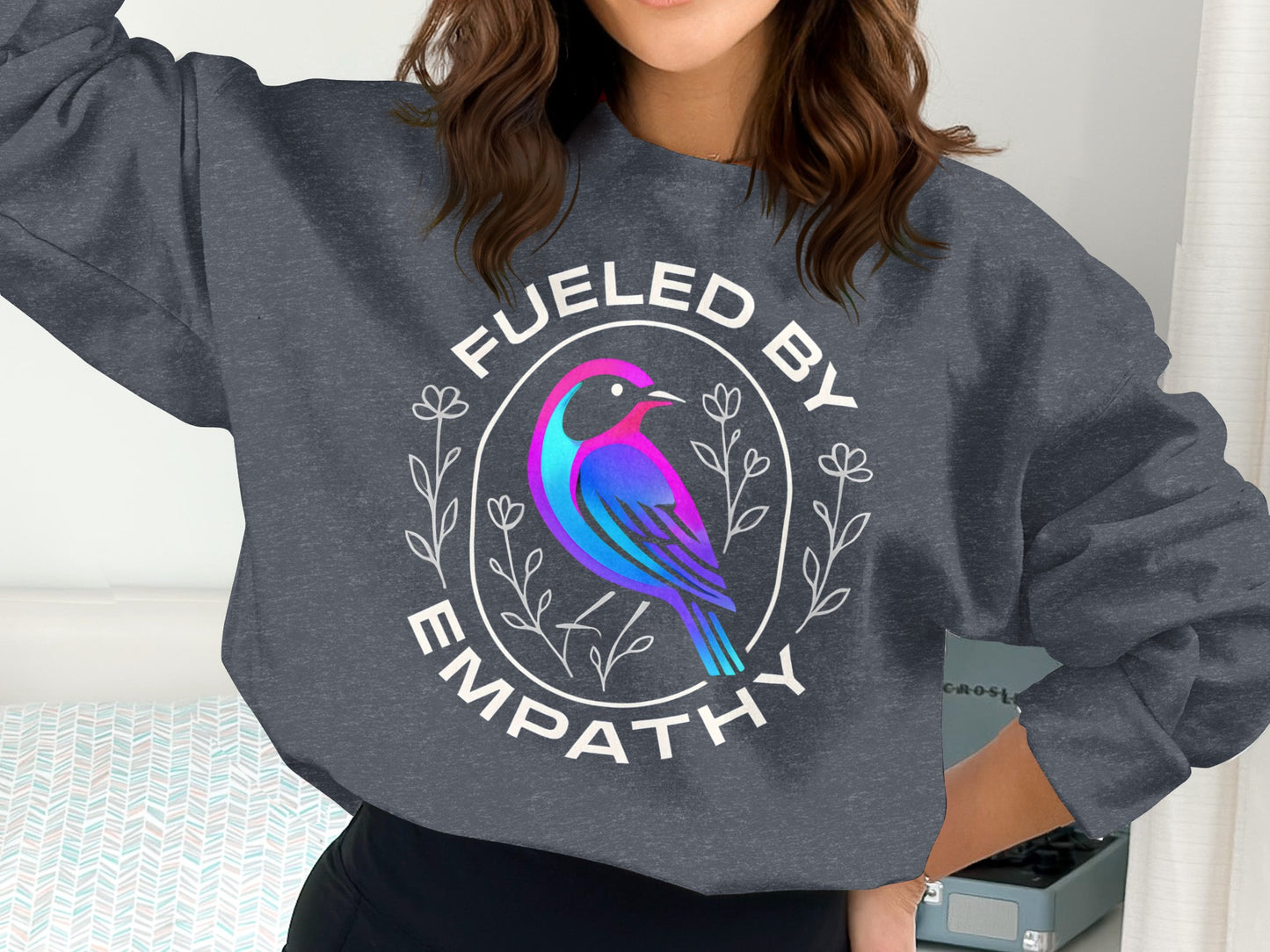 Fueled by Empathy Bird Graphic Design Top product