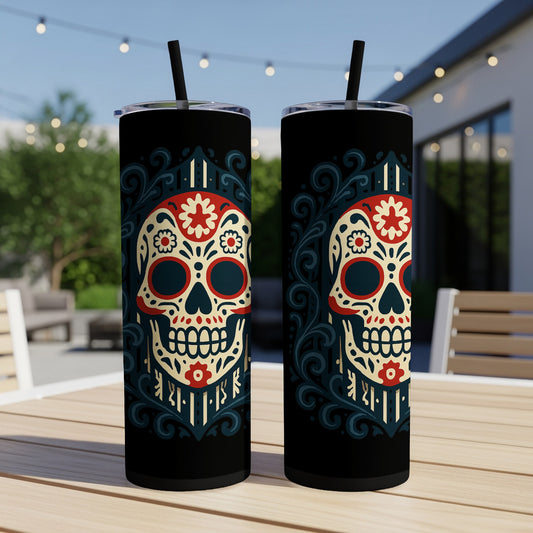 Day of the Dead Skull Pattern Tumbler product