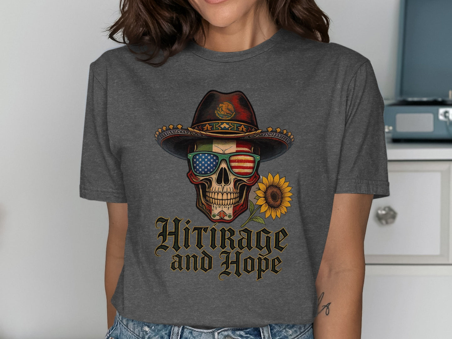 Vintage Skull with Hat Heritage and Hope T-shirt product type