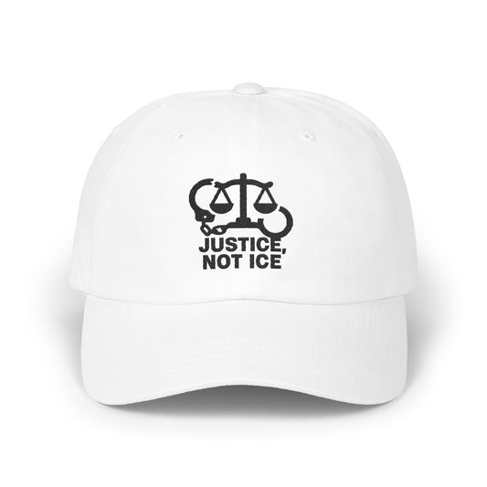 Justice Not Ice Graphic Design Baseball Cap product
