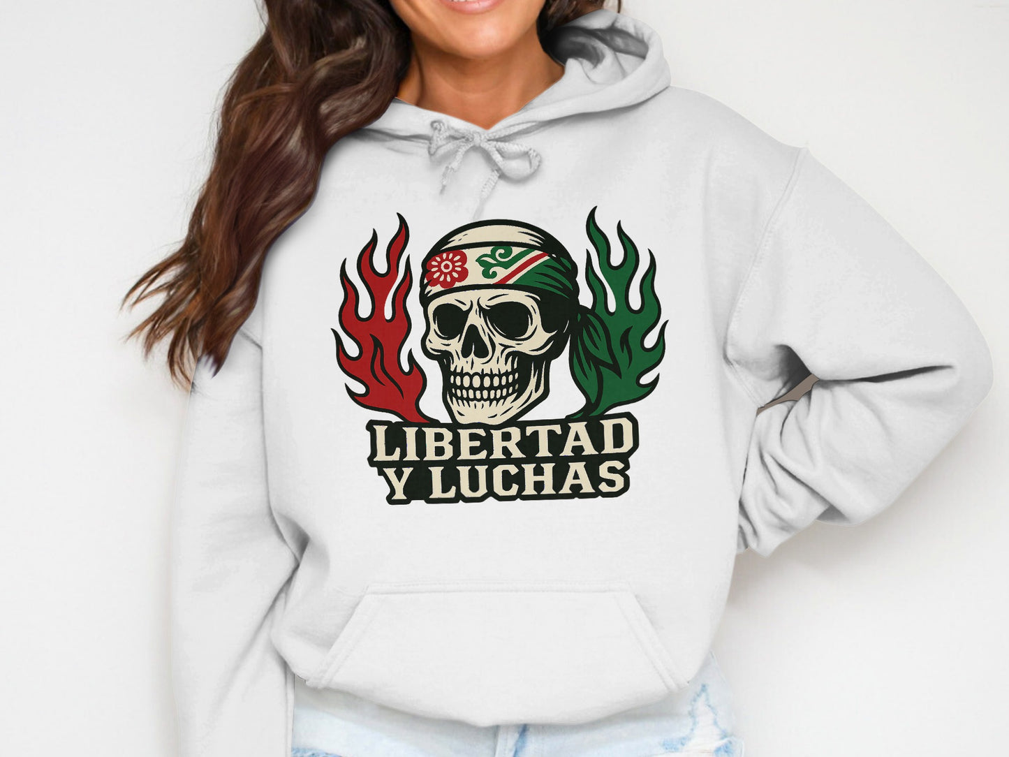 Libertad Y Luchas Skull Graphic Hoodie product