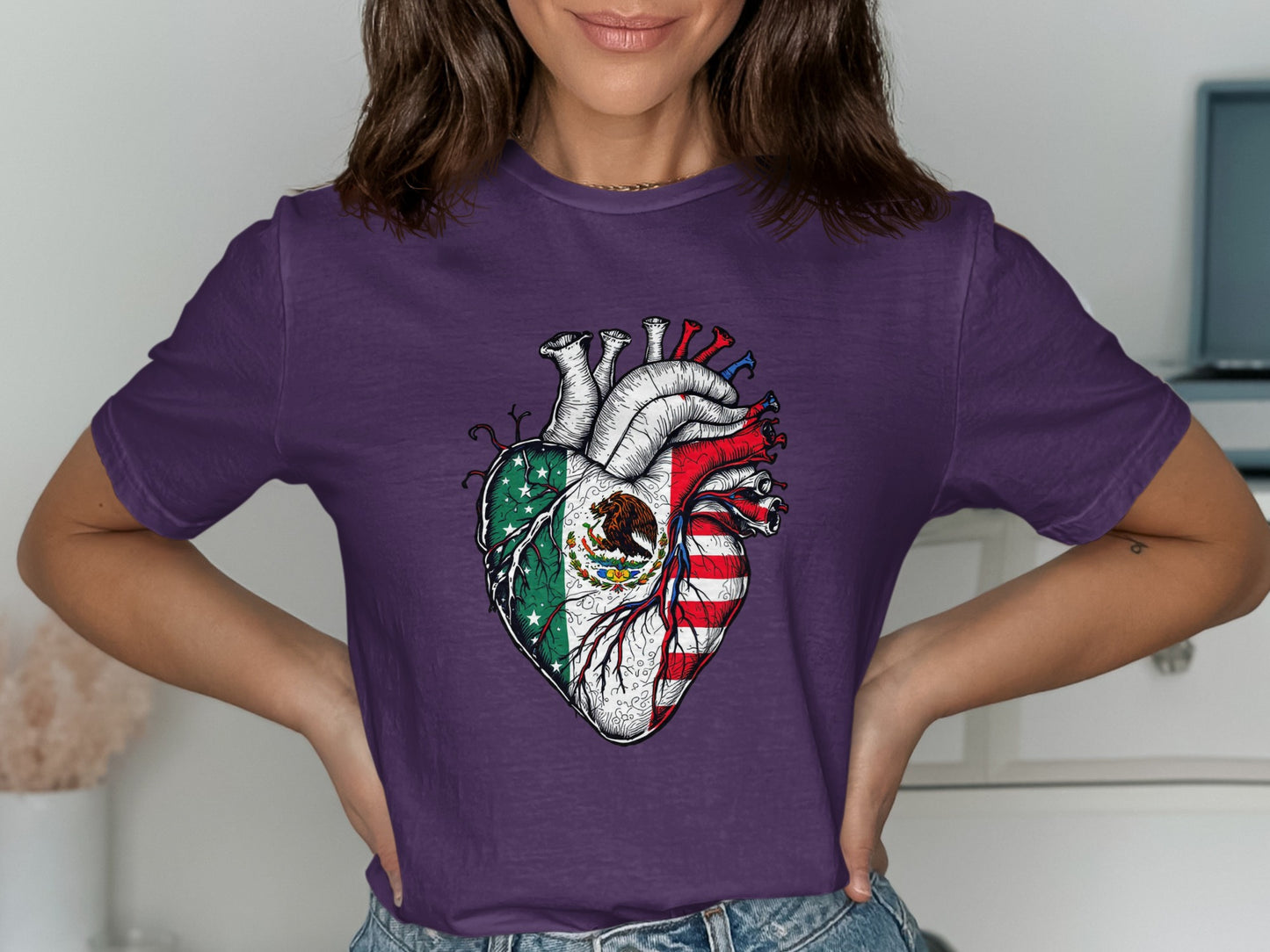 Heart Shaped Flag Design T Shirt product type
