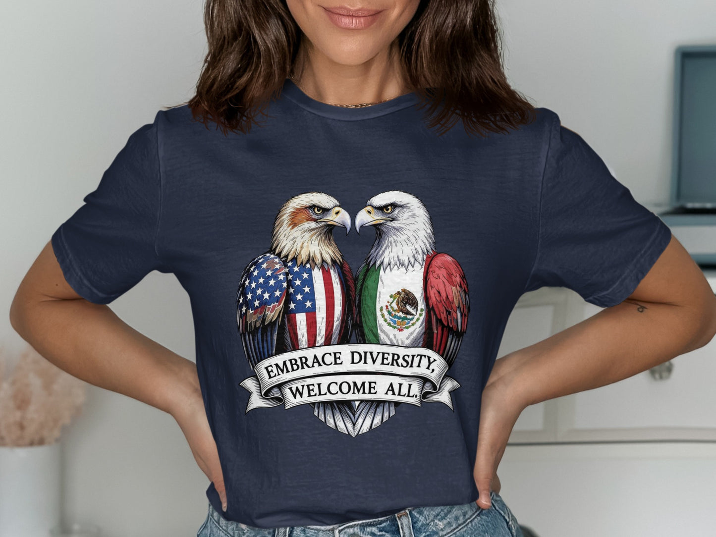 Embrace Diversity Welcome All Graphic Tee product