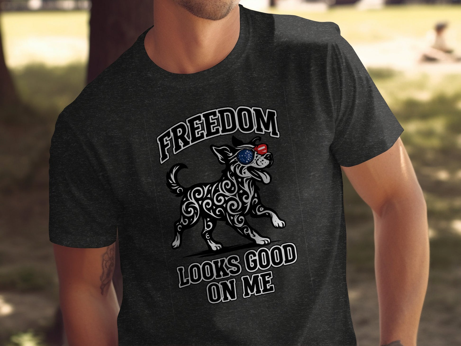 Freedom Looks Good on Me Graphic Tee product type