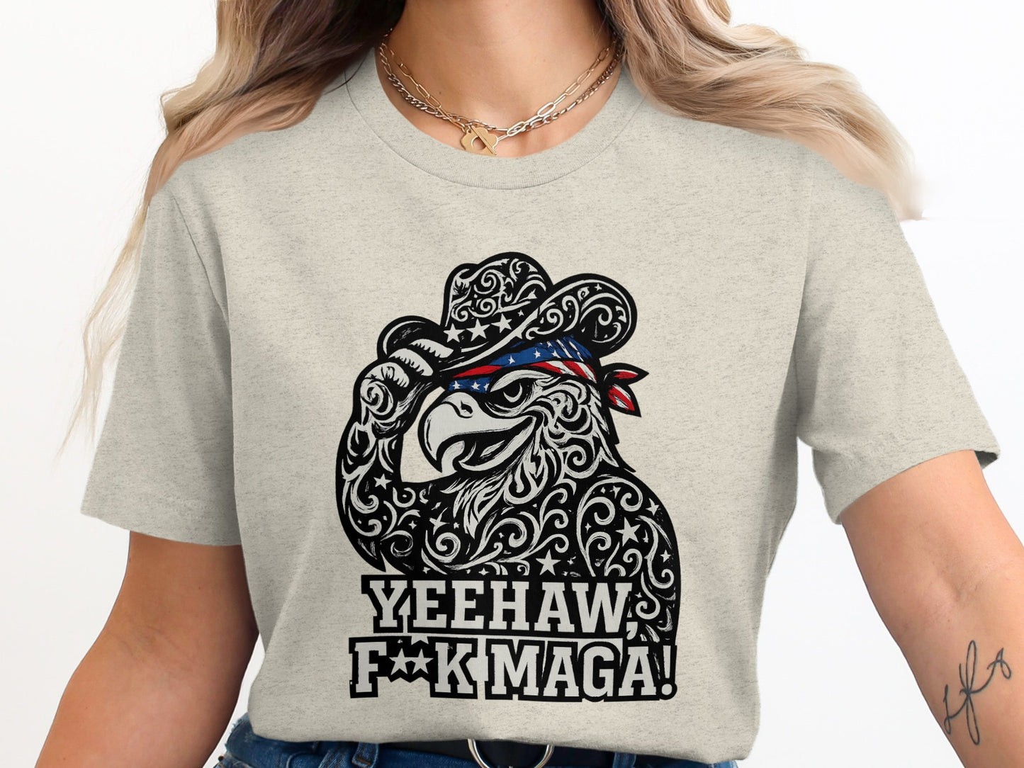 Yeehaw F K MAGA Printed Graphic T-Shirt product