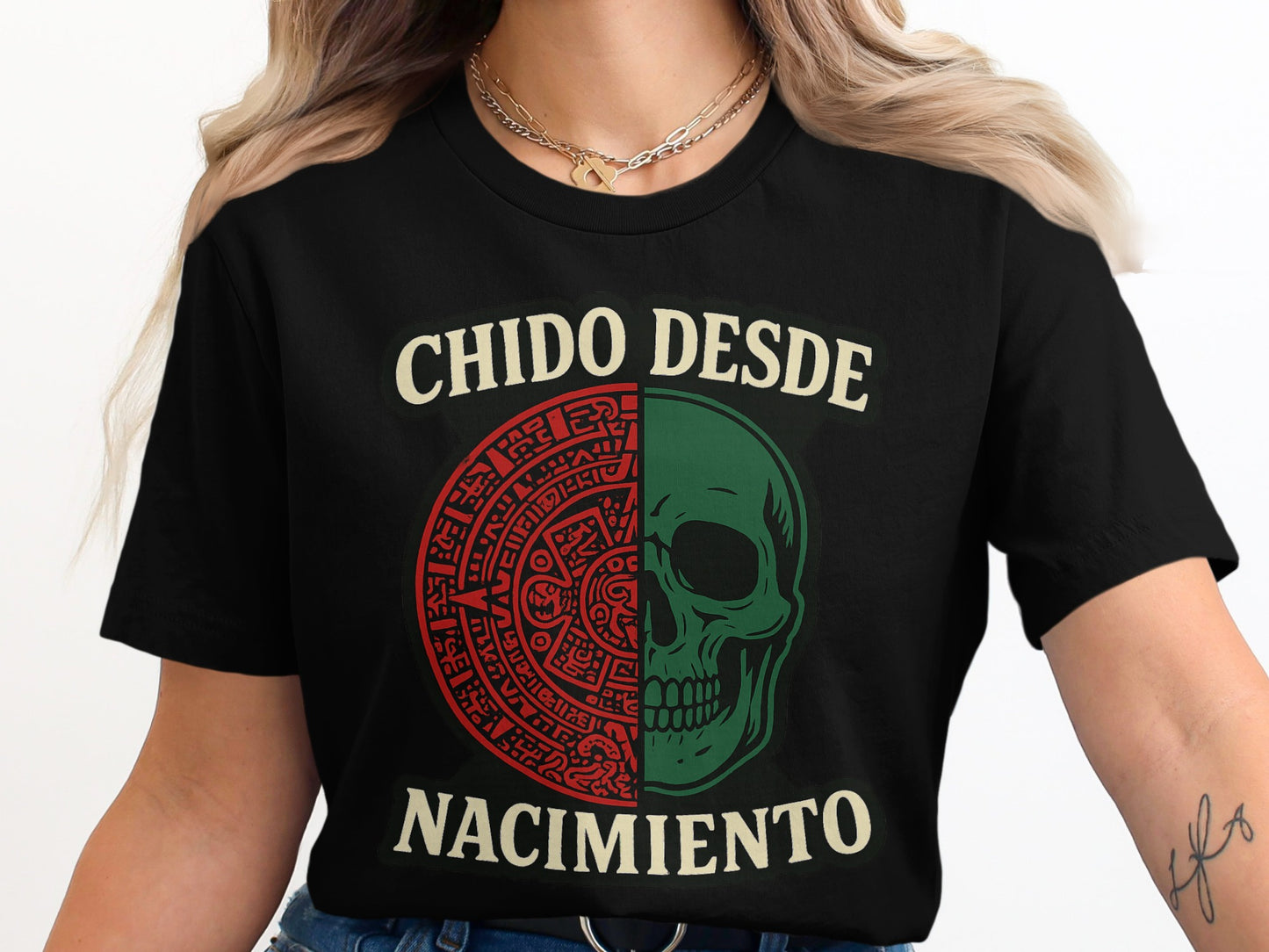 Chido Desde Nacimiento Cool Skull Design T-Shirt product