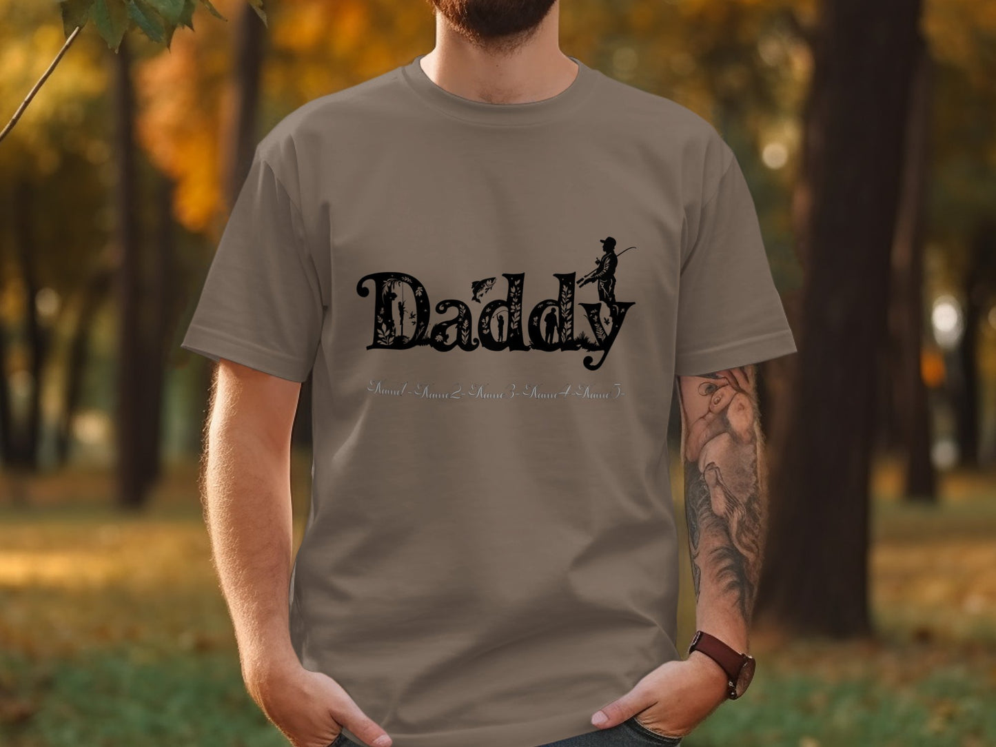 Daddy Design Printed Casual Tee Shirt product type
