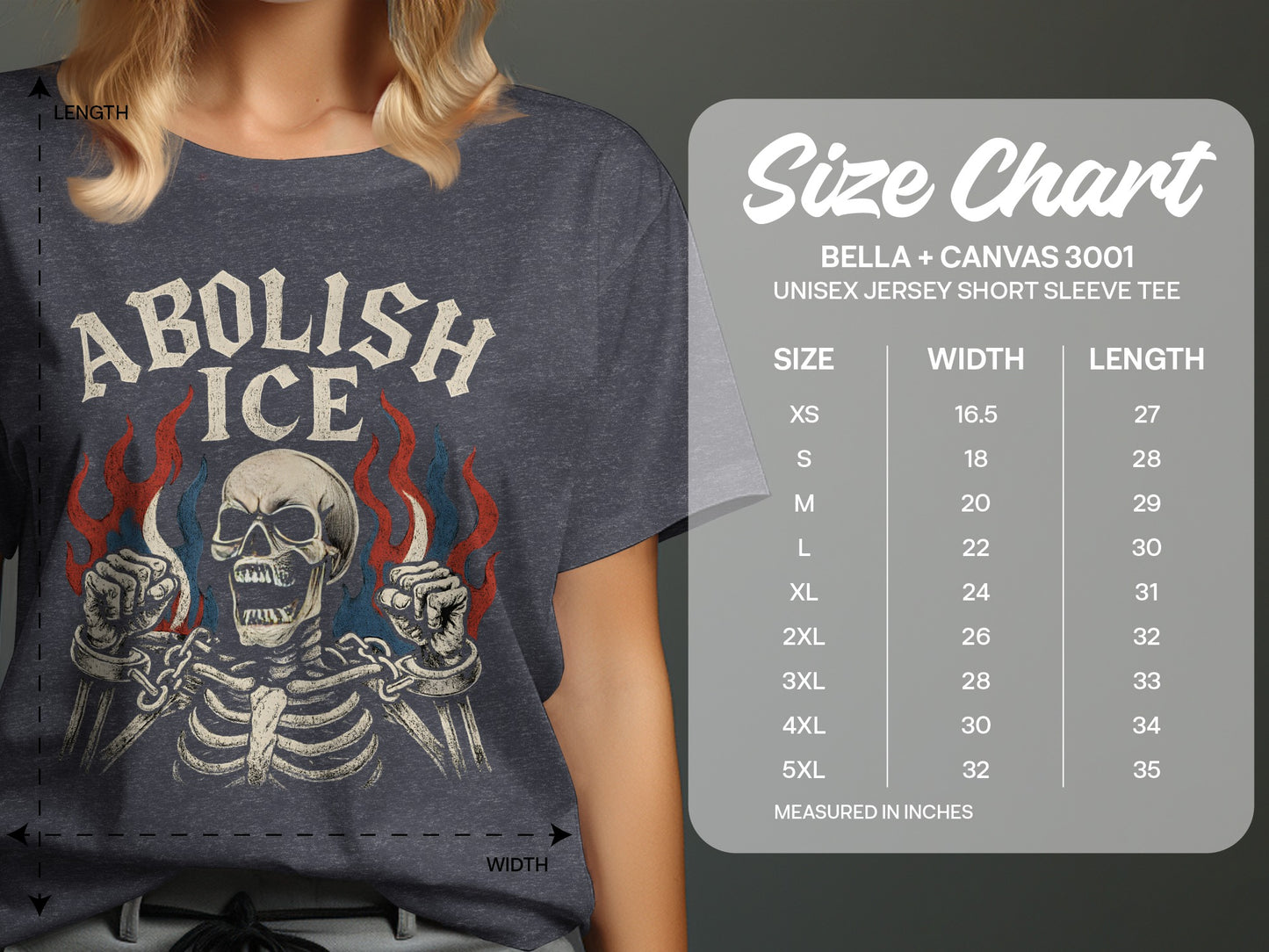 Abolish Ice Skull Graphic Short Sleeve Tee product