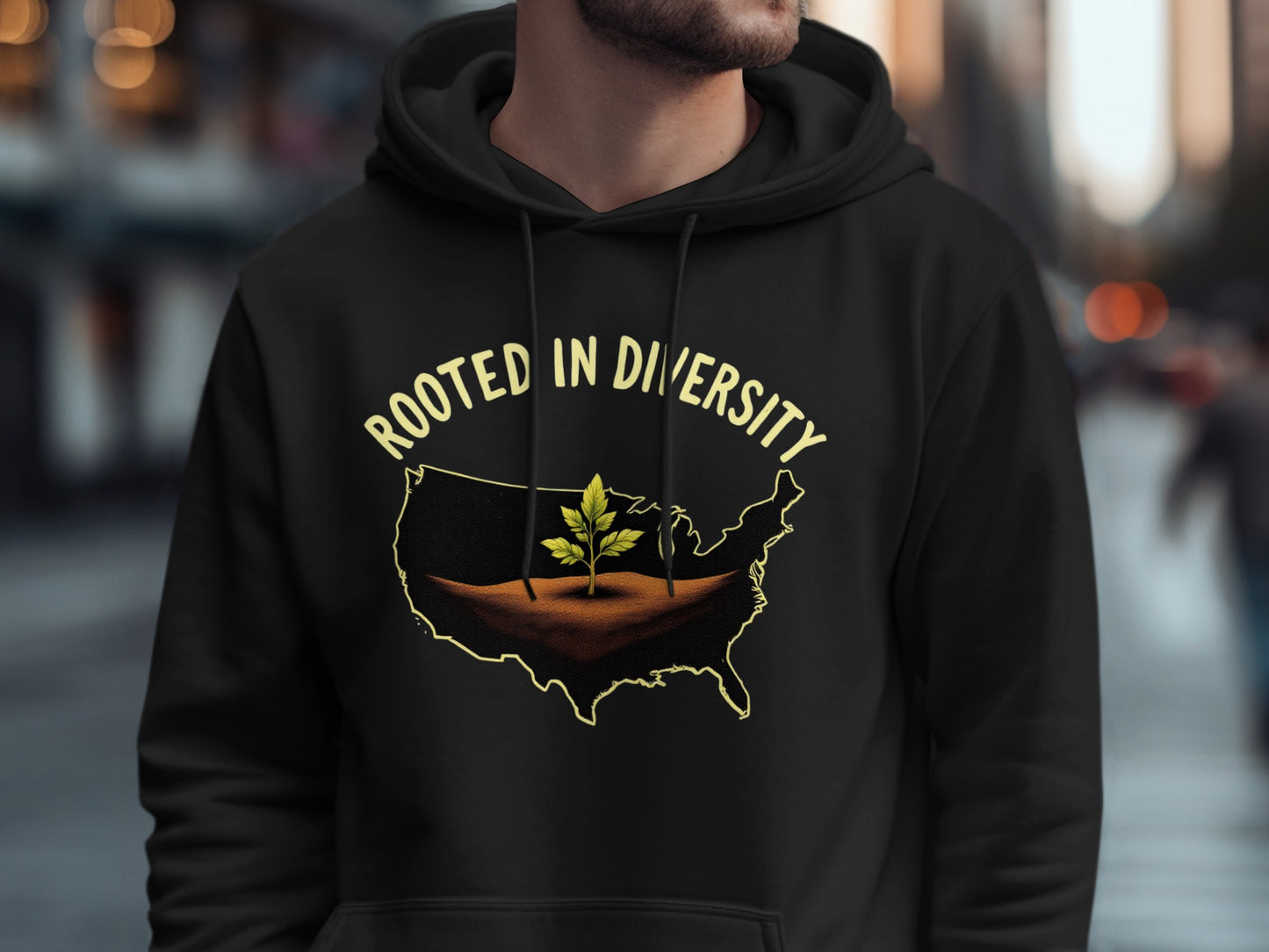Rooted In Diversity USA Map Hoodie product