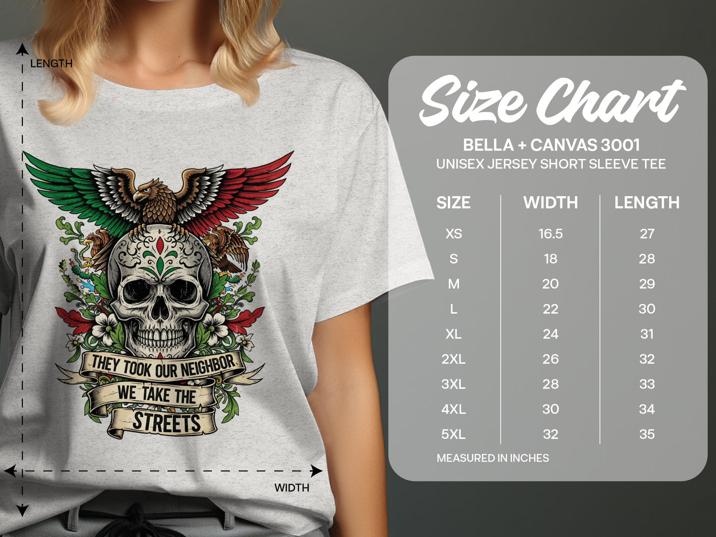 Graphic Tee with Skull and Eagle Design product type