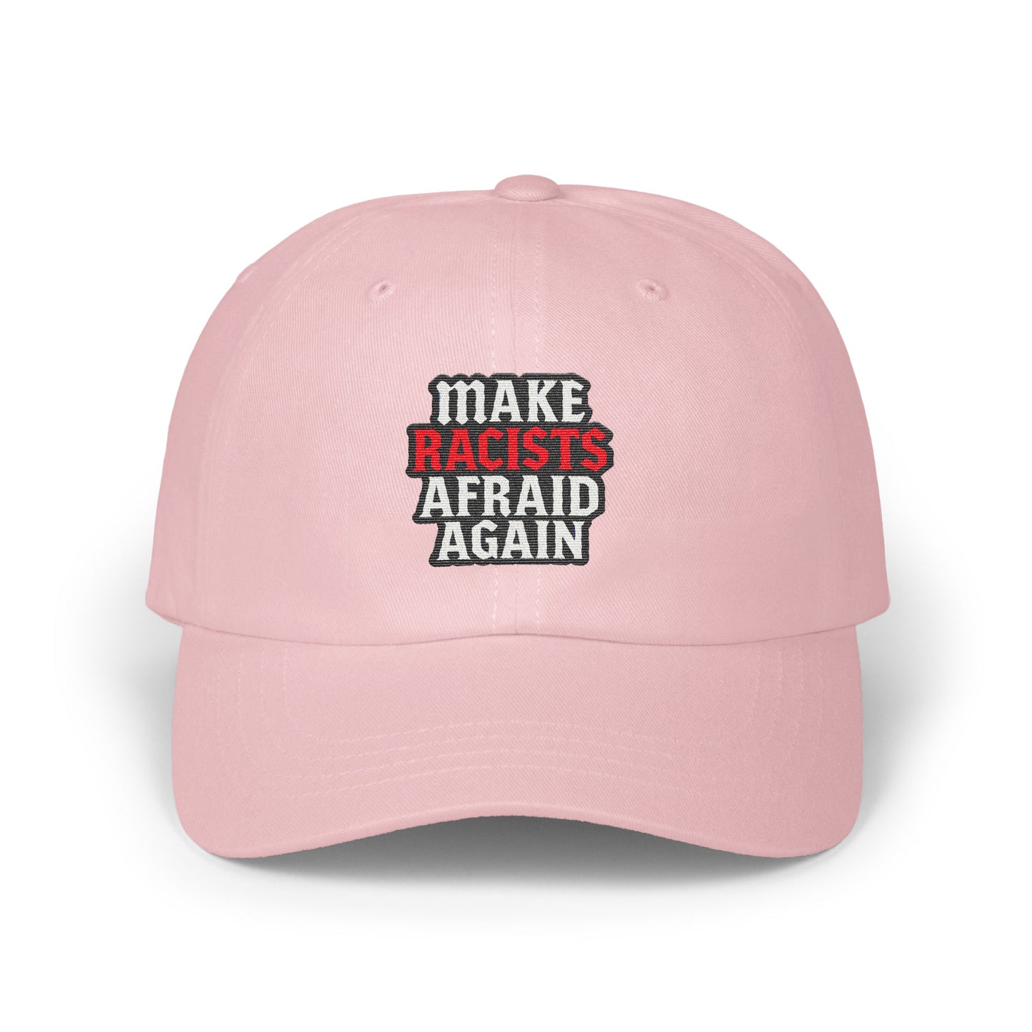 Make Racists Afraid Again Pink Baseball Cap product type