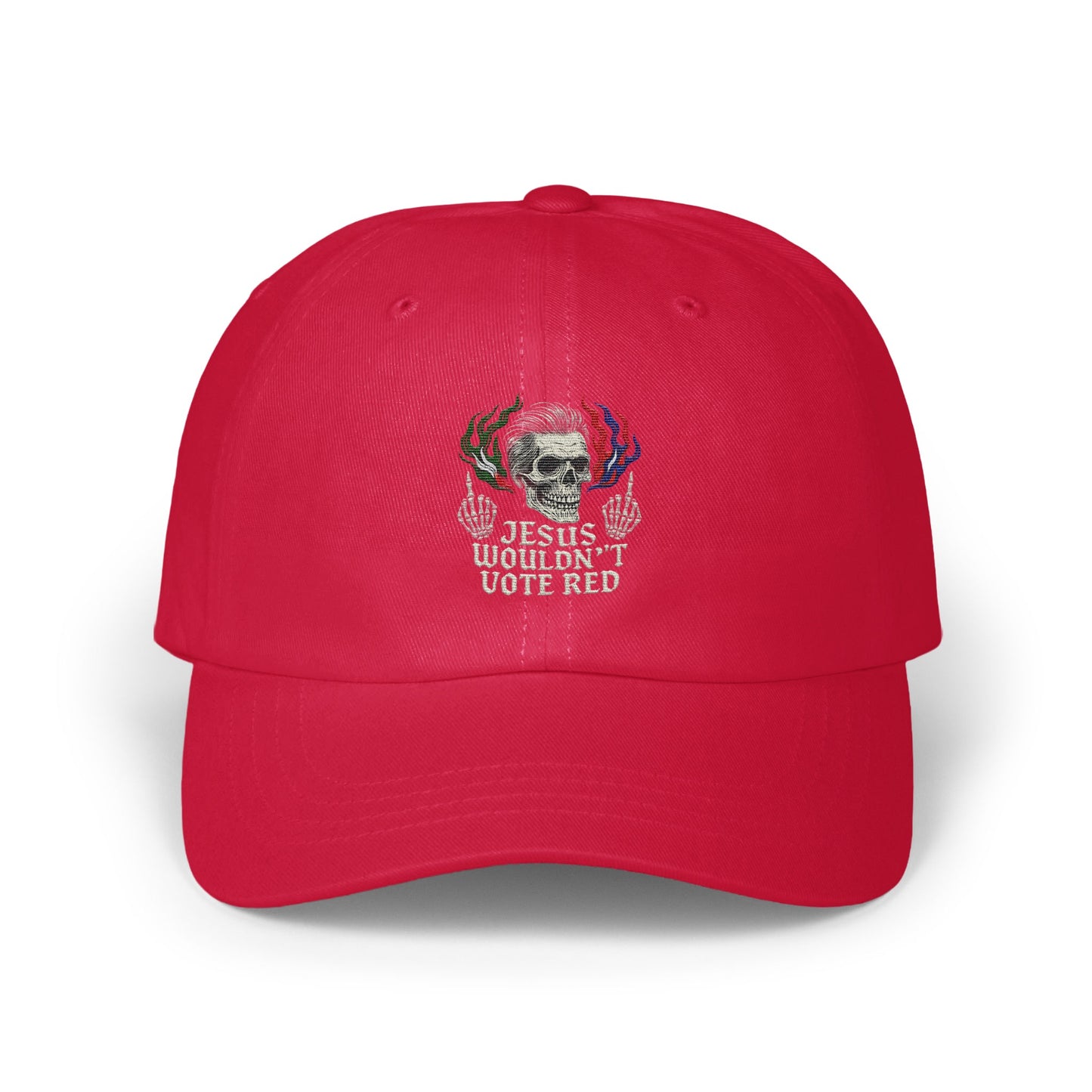 Jesus Wouldn't Vote Red Skull Embroidered Hat product