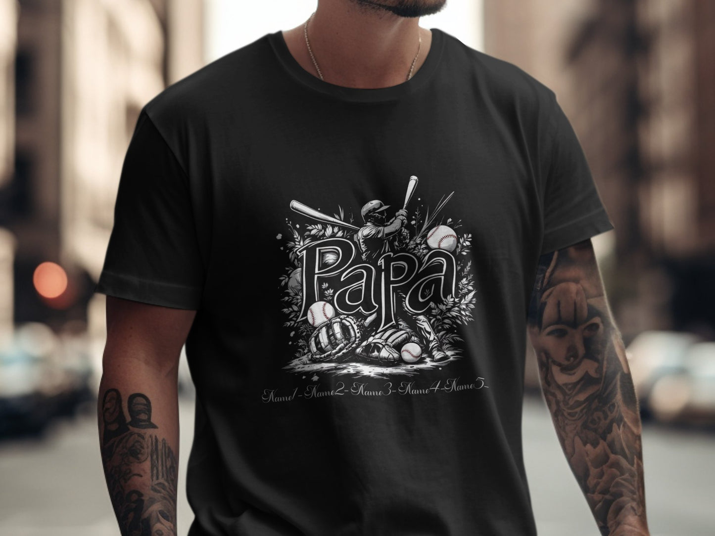Papa Baseball Shirt Gift for Sports Enthusiast product