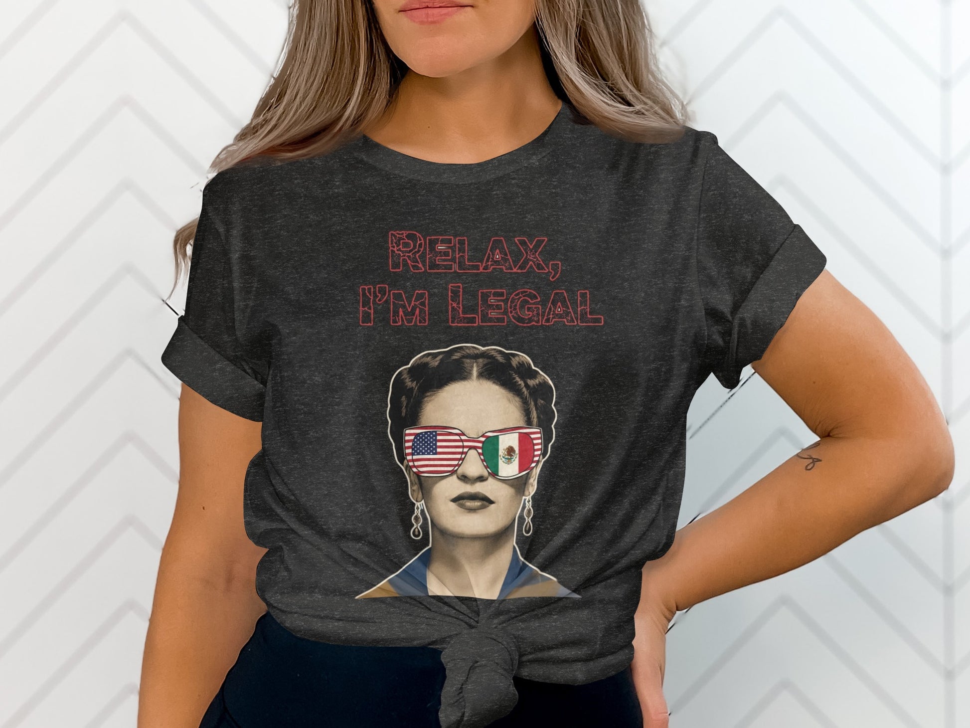 Relax I'm Legal Graphic Tee with Patriotic Design product type