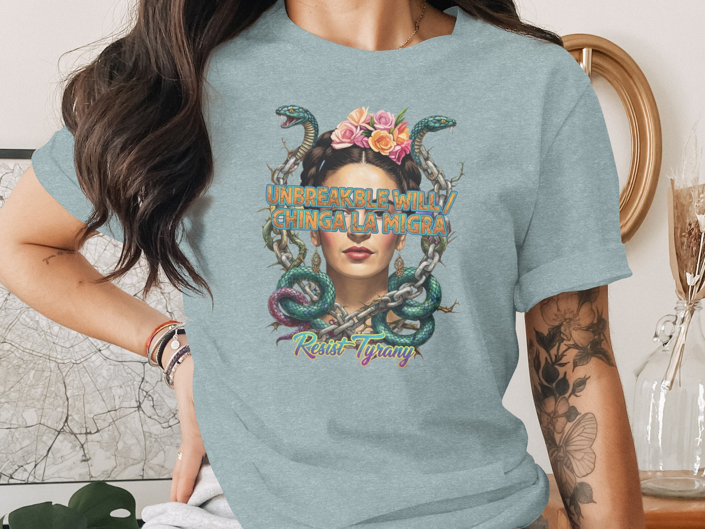 Unbreakable With Chinga La Migra Resist Tyranny product type